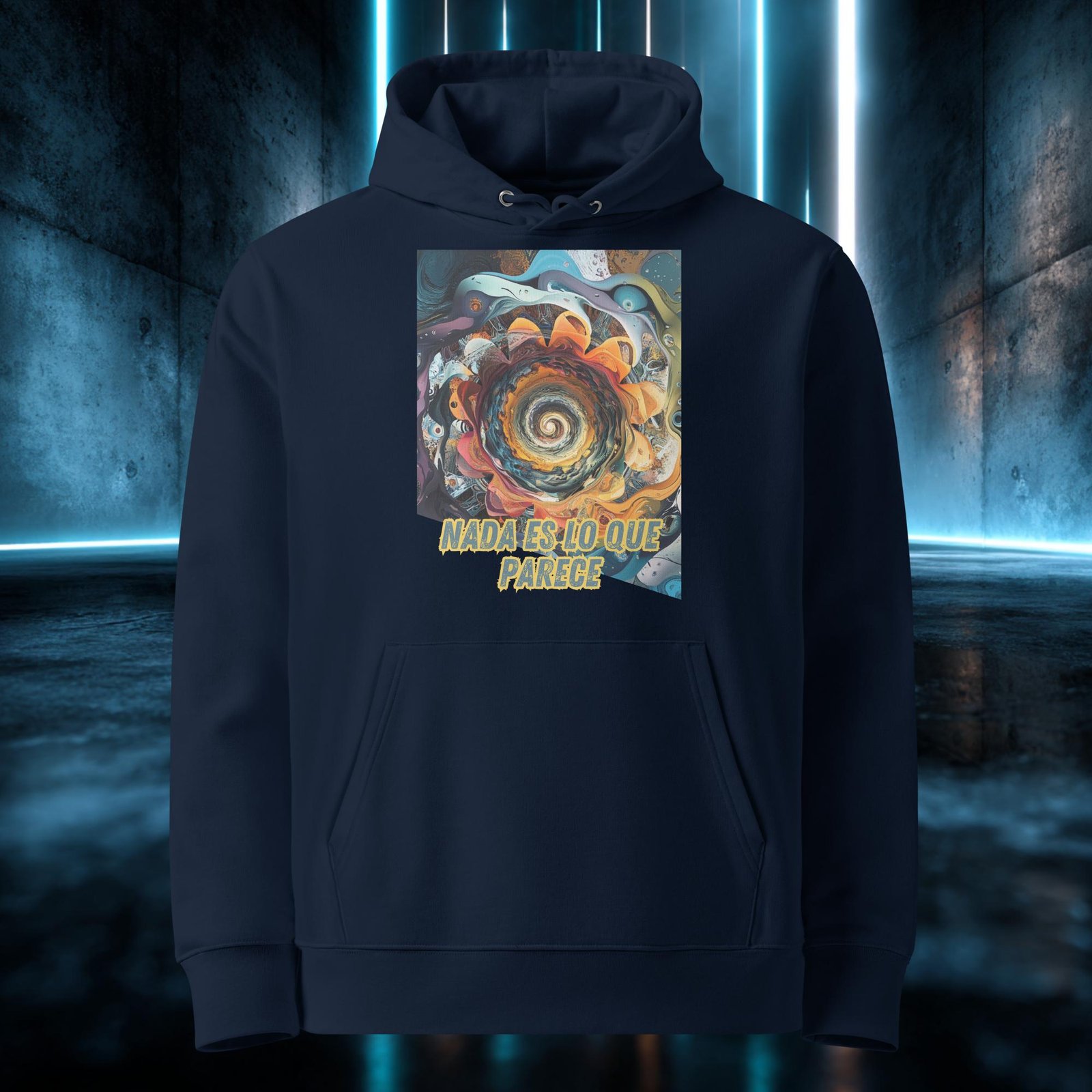 Sudadera orgánica con diseño Nada Es Lo Que Parece — color 2