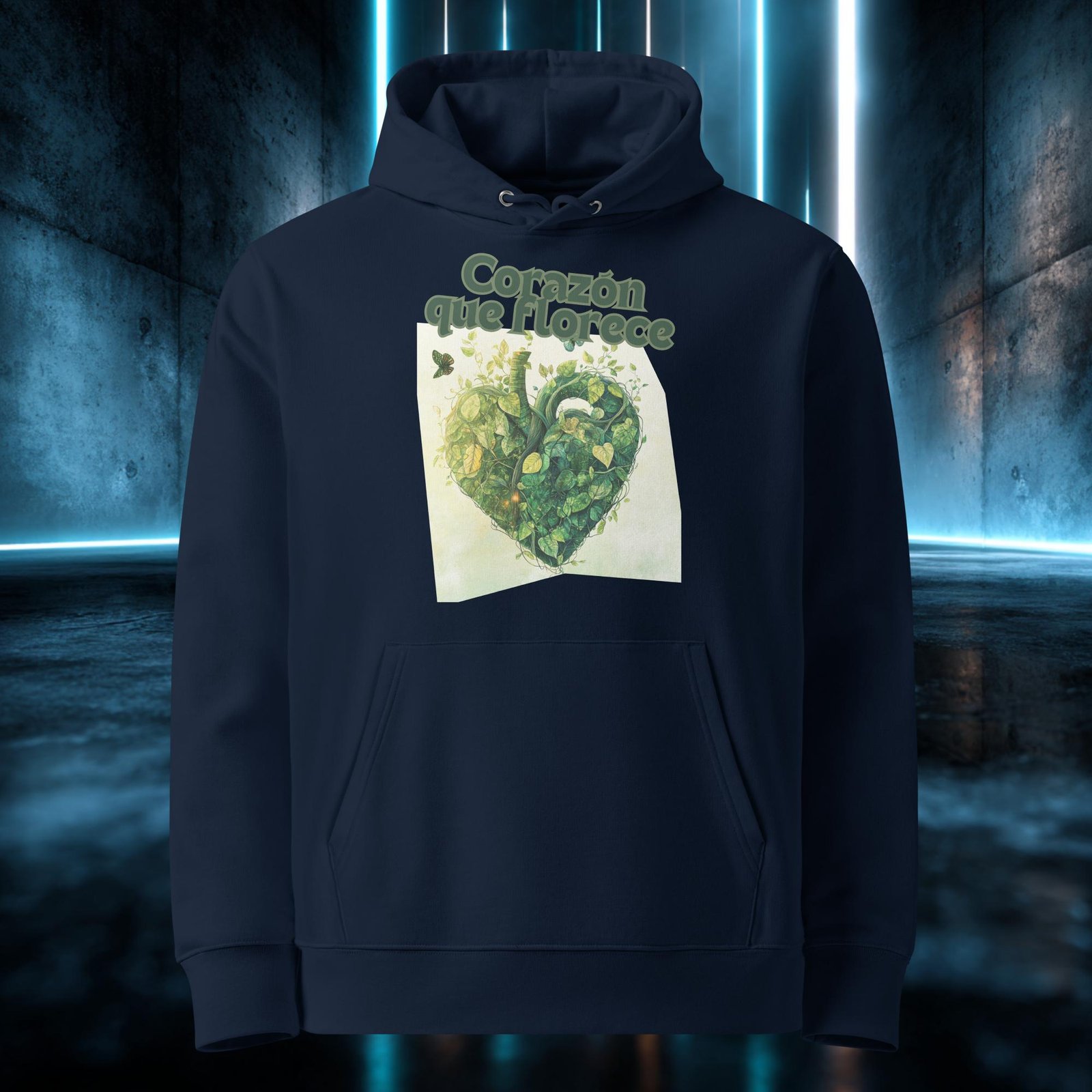 Sudadera orgánica con diseño Corazón que Florece — color 2
