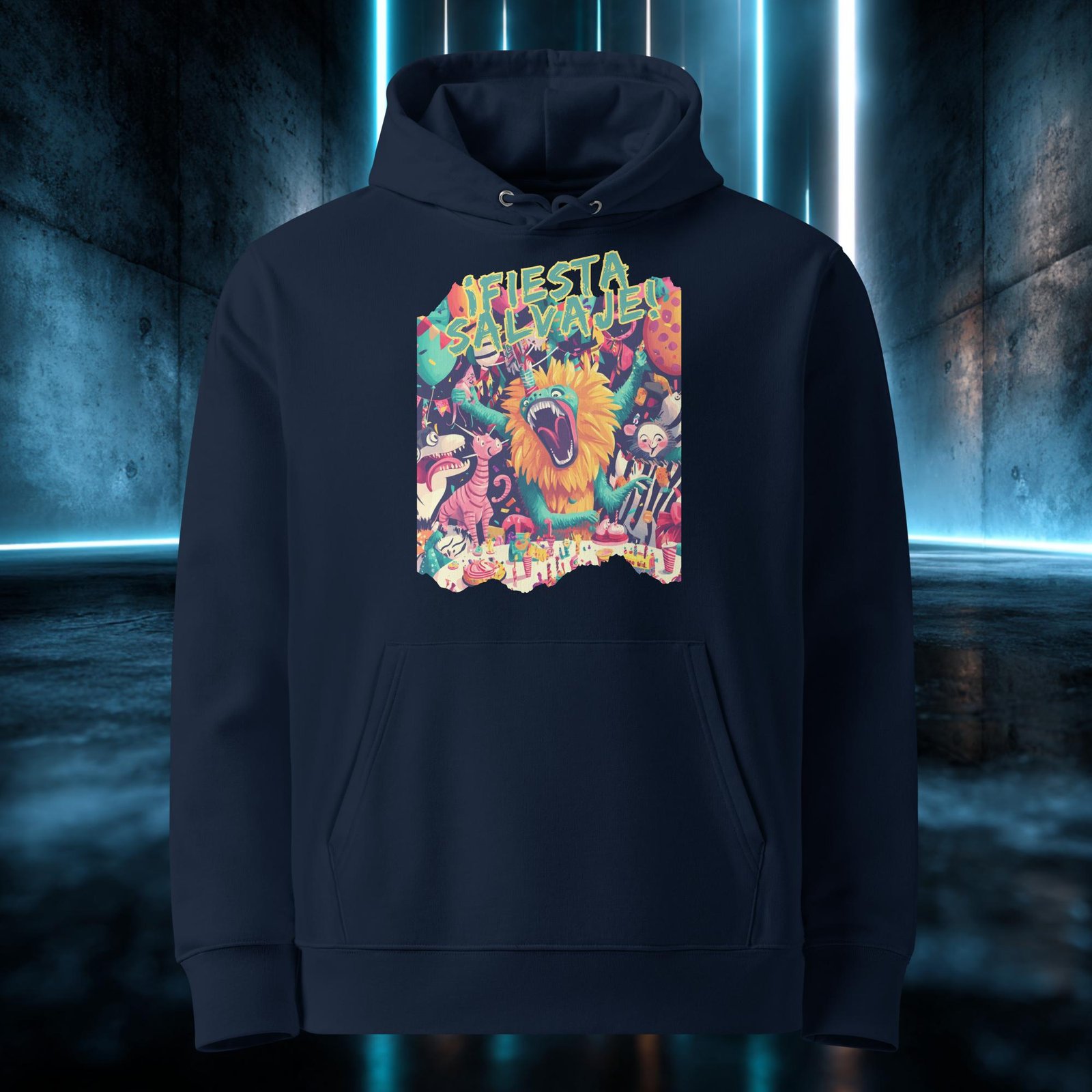 Sudadera orgánica con diseño Fiesta Salvaje — color 2