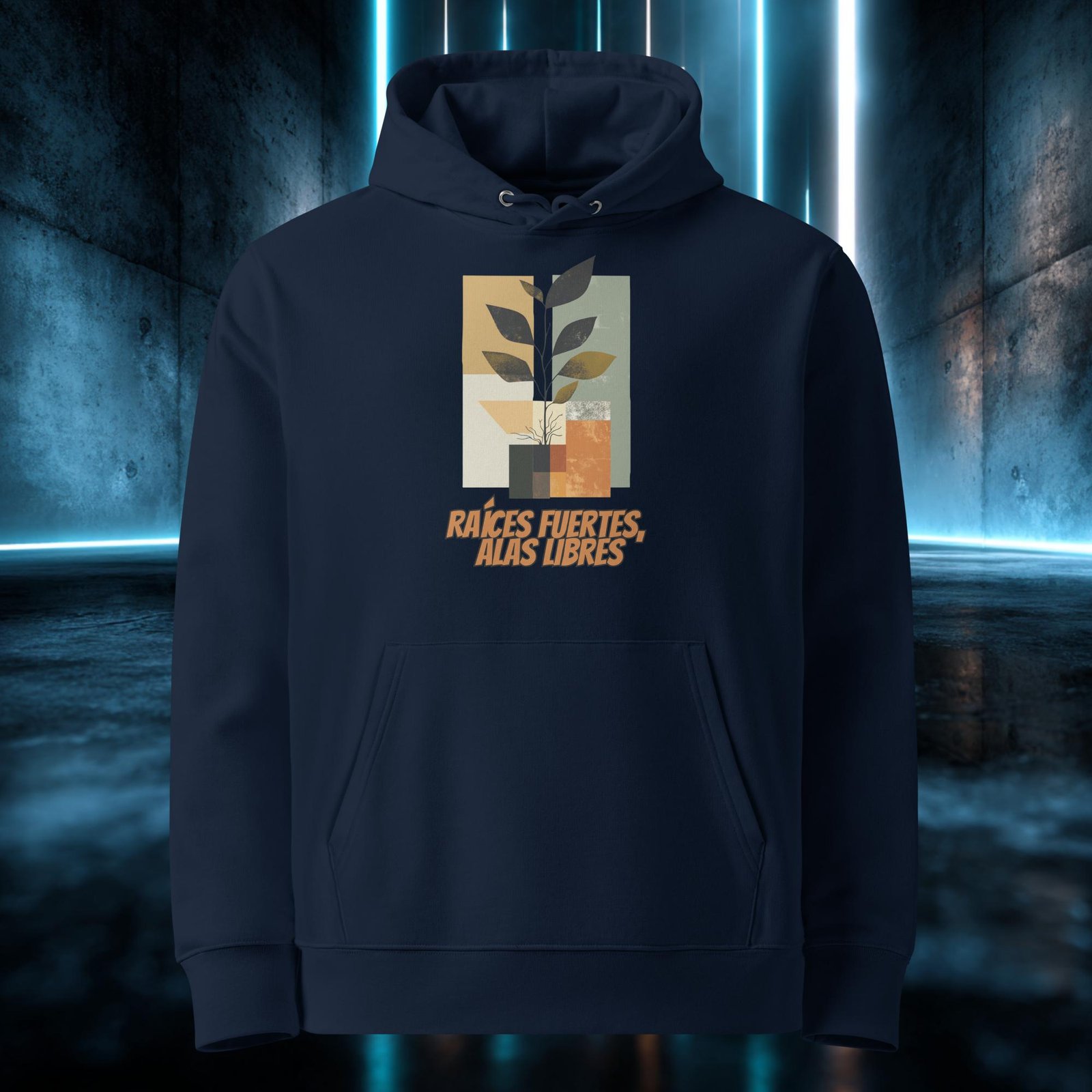 Sudadera orgánica con diseño Raíces Fuertes, Alas Libres — color 2