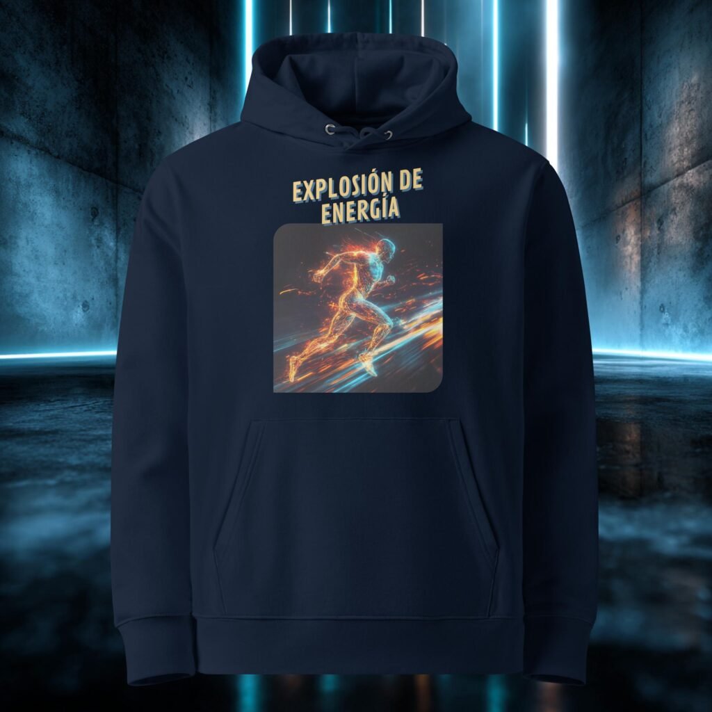 Sudadera orgánica con diseño Explosión de Energía