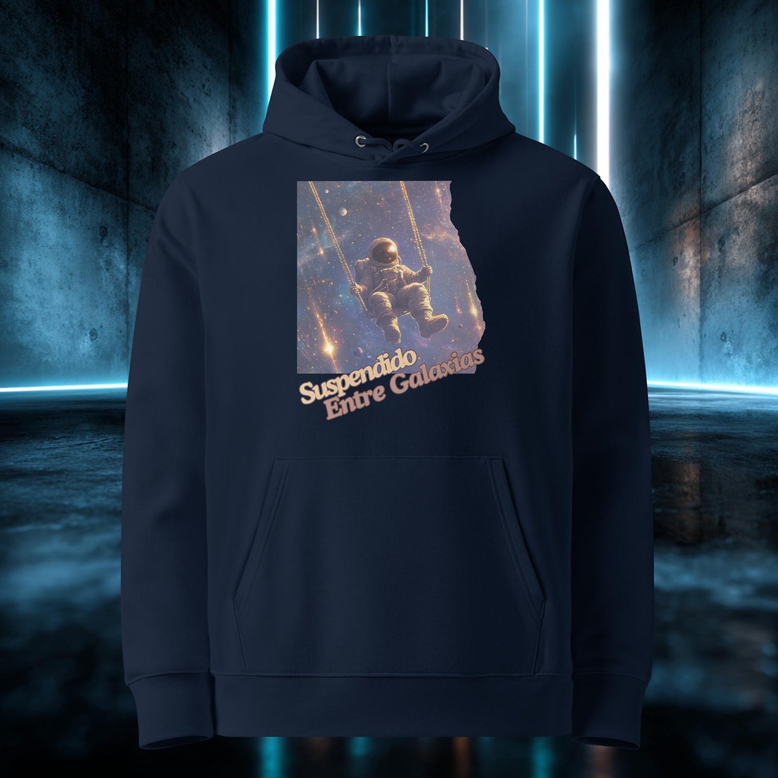 Sudadera orgánica con diseño Suspendido Entre Galaxias