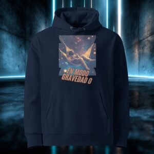 Sudadera orgánica con diseño En Modo Gravedad Cero