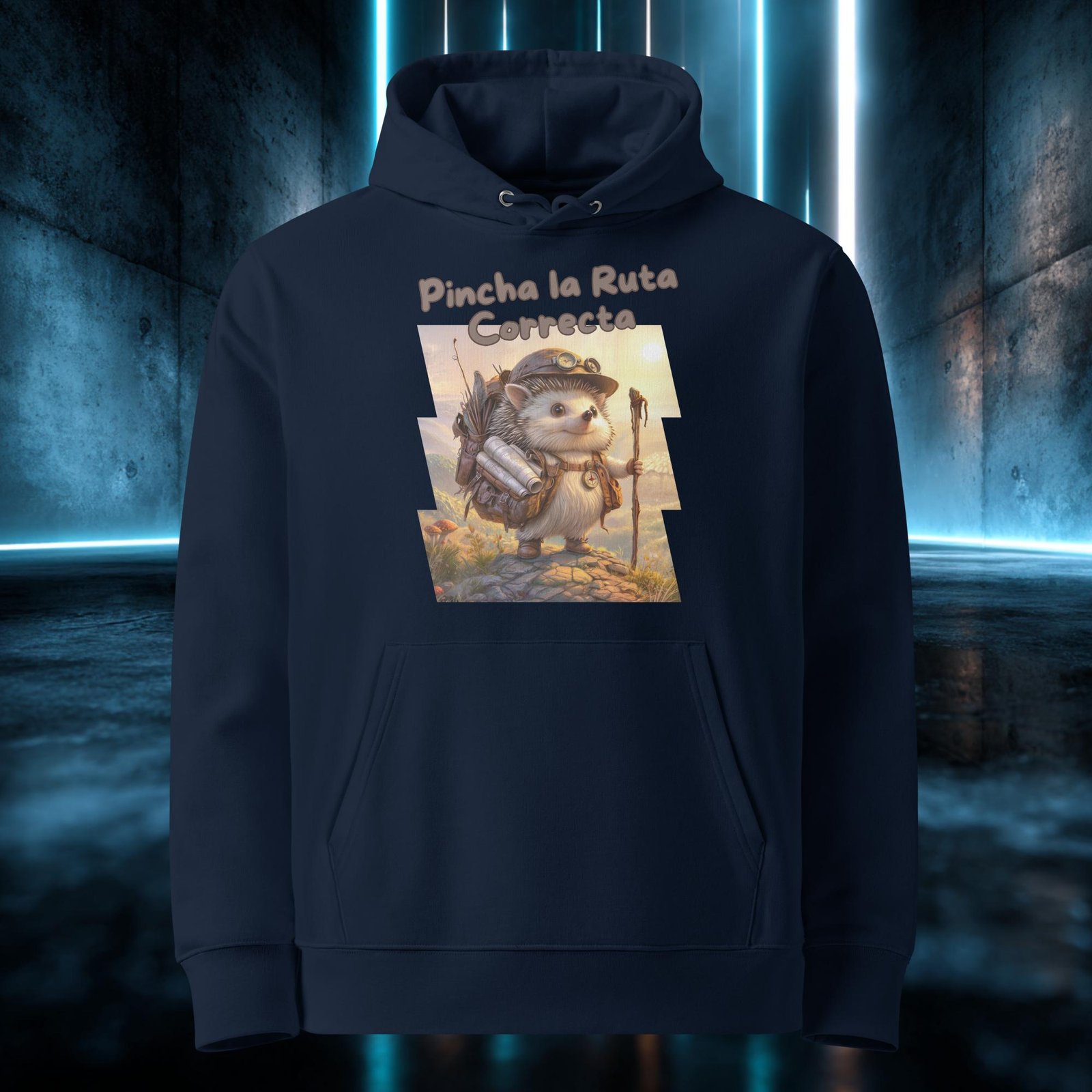 Sudadera orgánica con diseño Erizo Aventurero — color 2