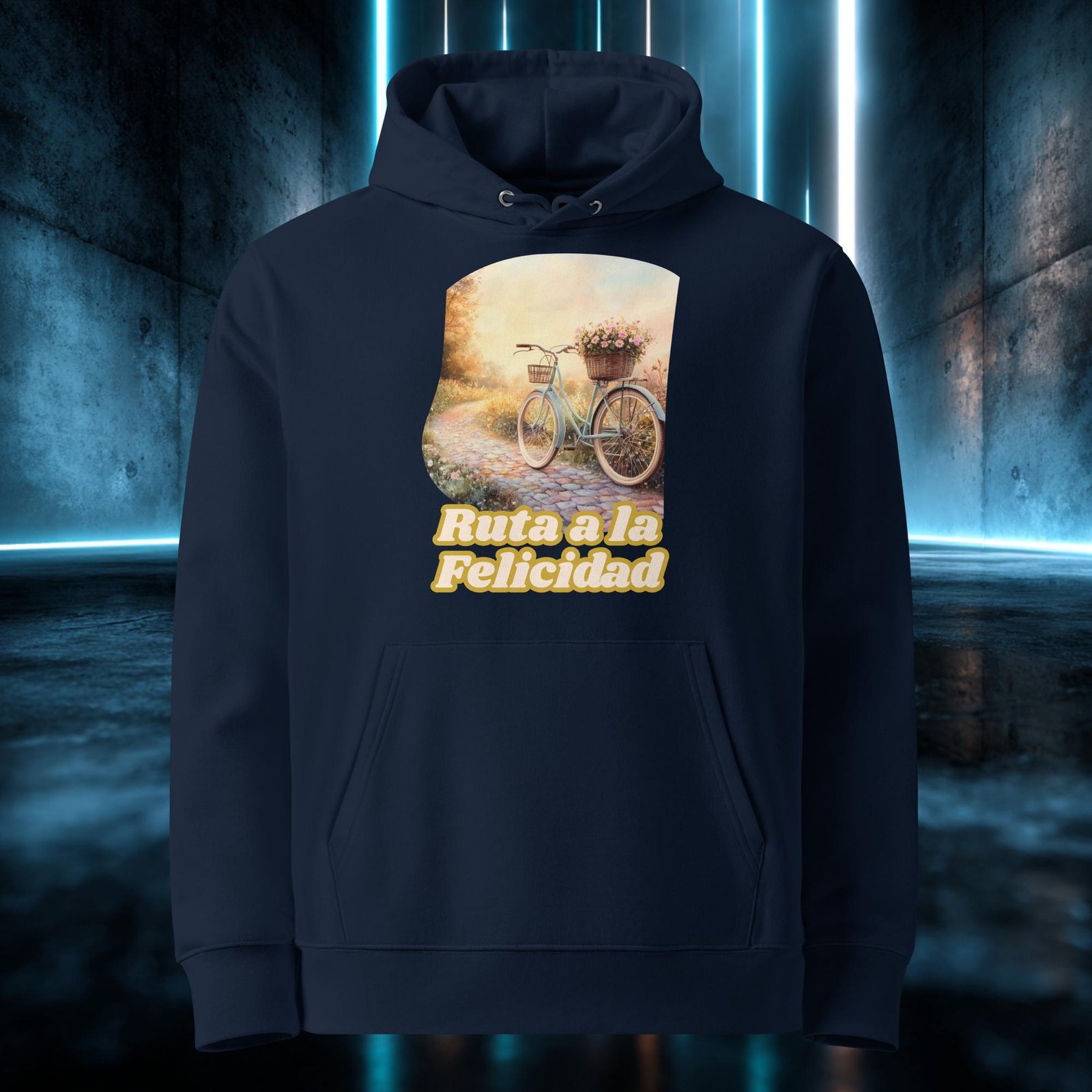 Sudadera orgánica con diseño Ruta a la Felicidad — color 2