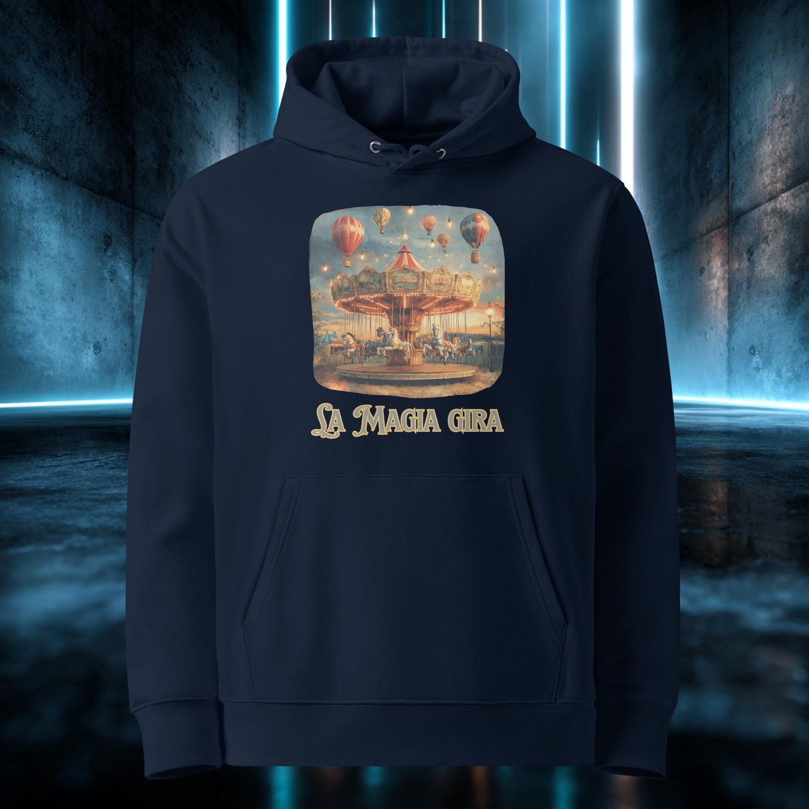 Sudadera orgánica con diseño La Magia Gira — color 2