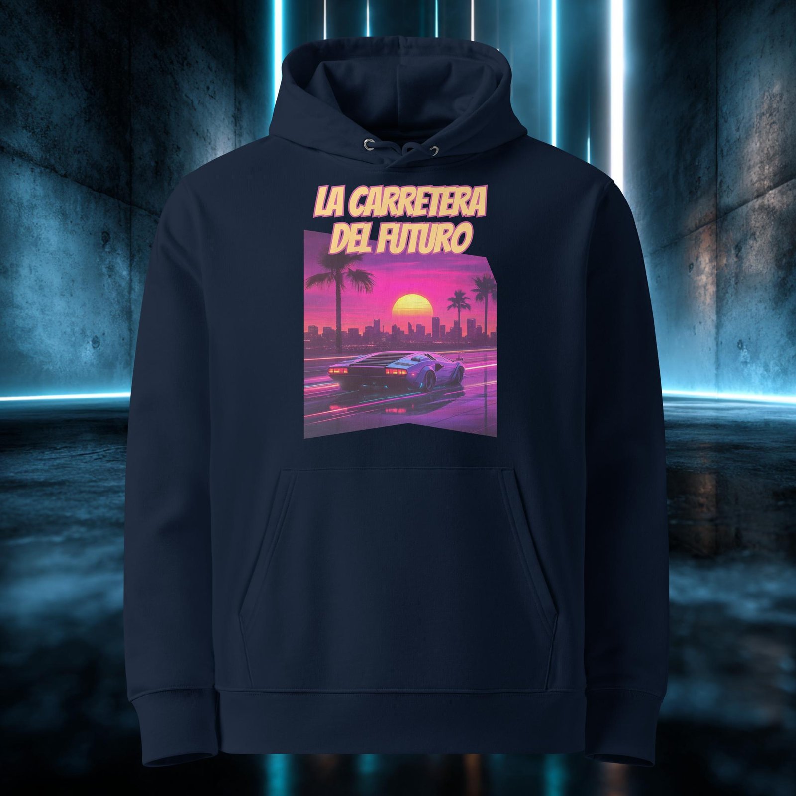 Sudadera orgánica con diseño La Carretera del Futuro — color 2