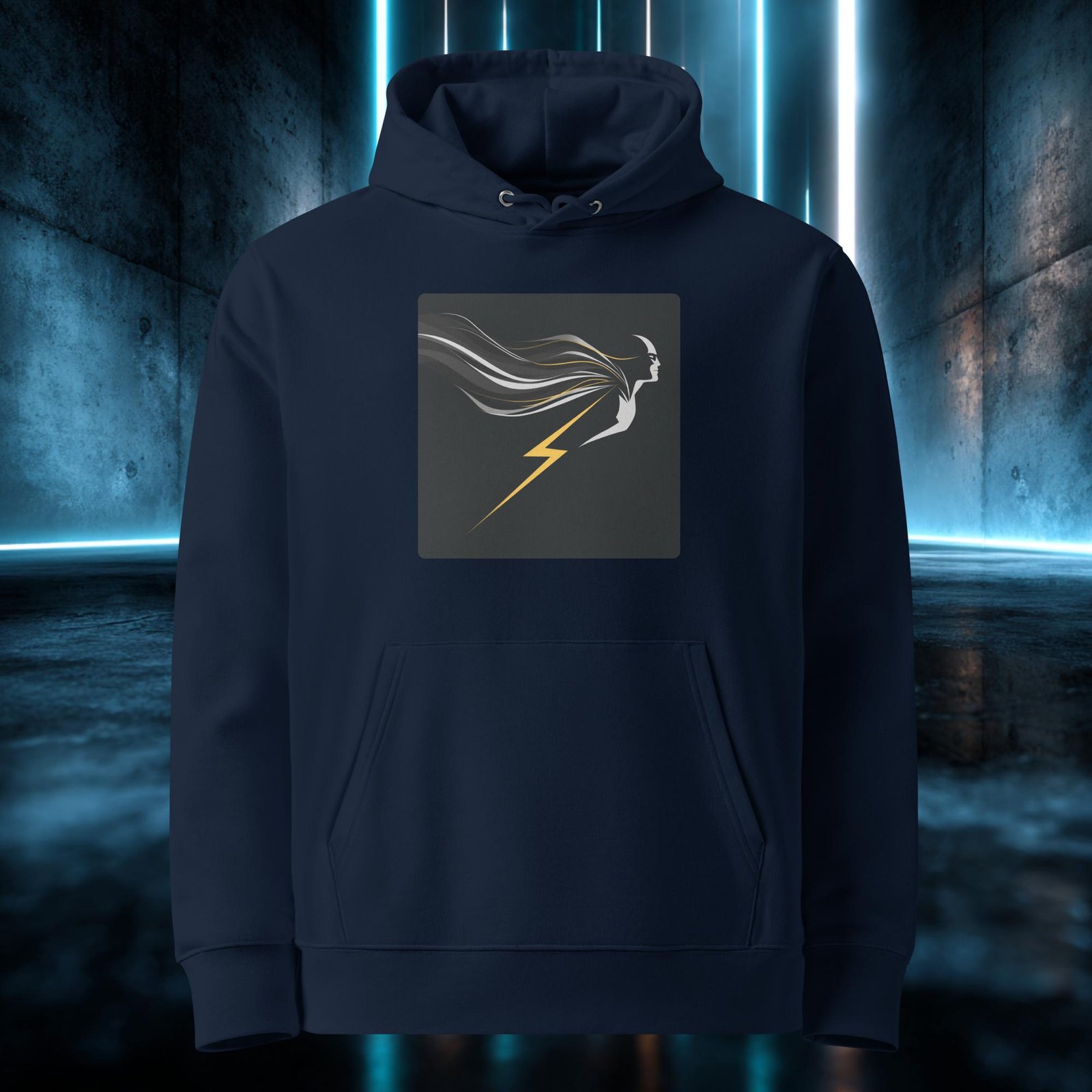 Sudadera orgánica con diseño Rayo y Melena — color 2