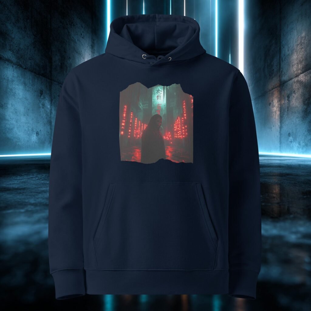 Sudadera orgánica con diseño El Encapuchado Rojo