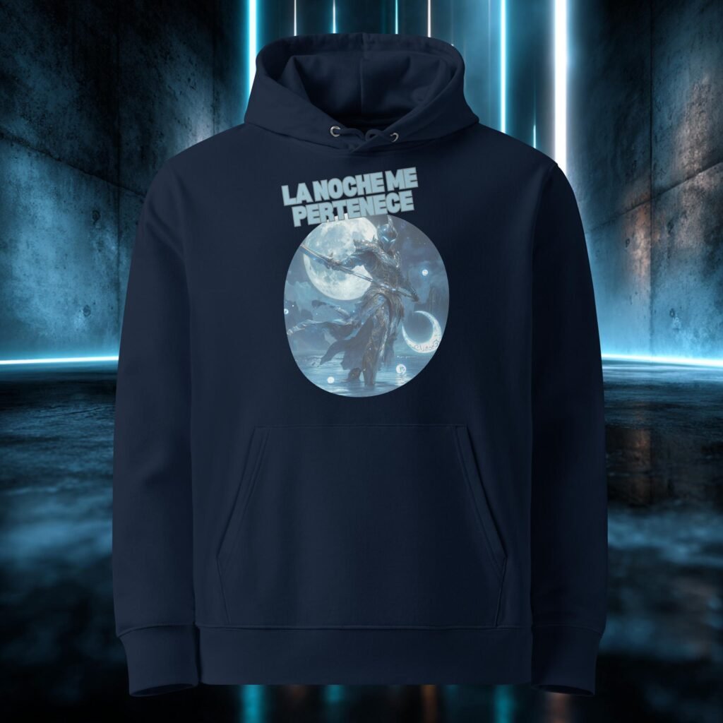 Sudadera orgánica con diseño La Noche Me Pertenece
