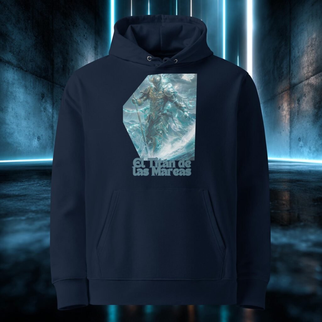 Sudadera orgánica con diseño El Titán de las Mareas
