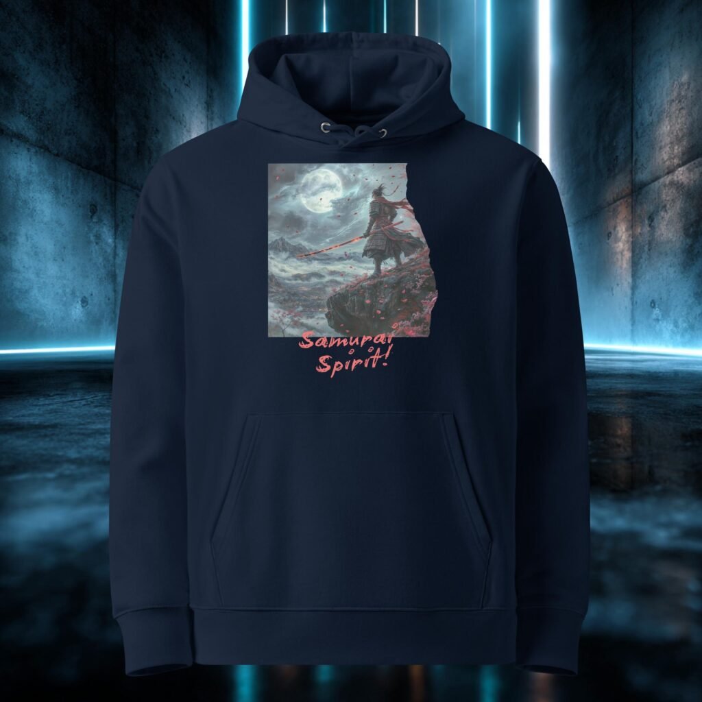 Sudadera orgánica con diseño Espíritu Samurái