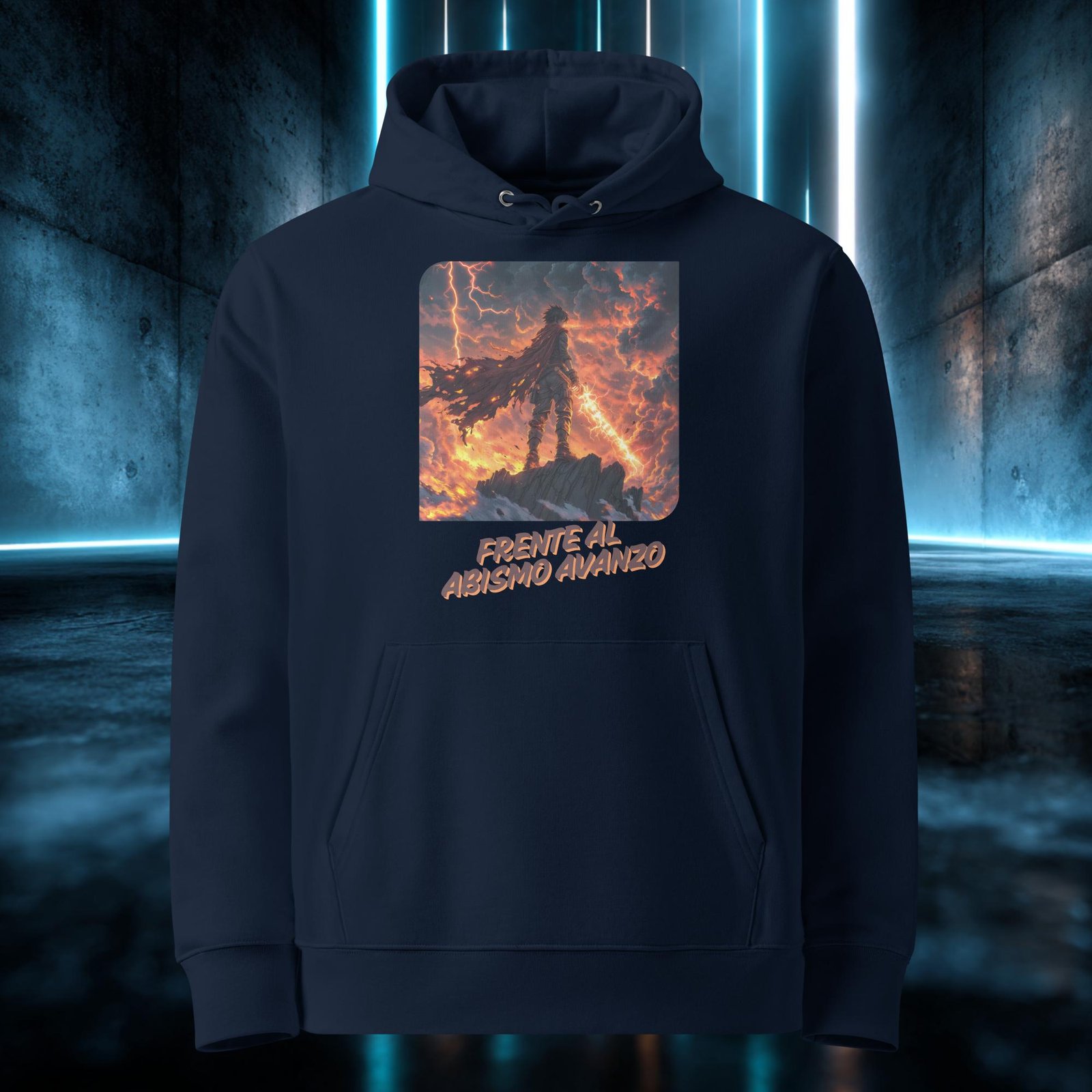 Sudadera orgánica con diseño Frente al Abismo Avanzo — color 2
