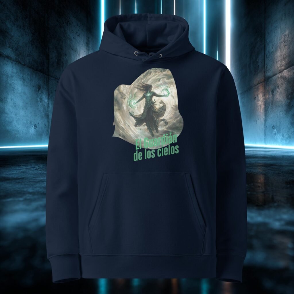 Sudadera orgánica con diseño El Guardián de los Cielos