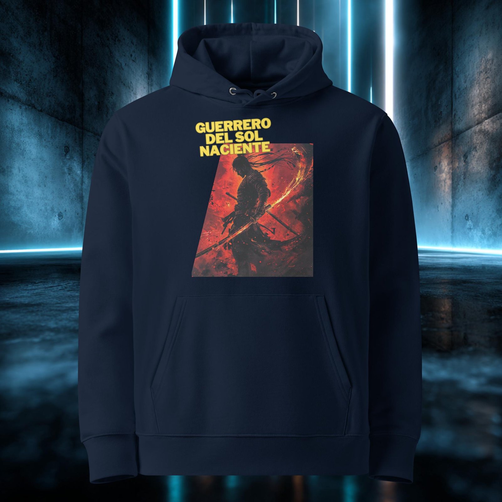 Sudadera orgánica con diseño Guerrero del Sol Naciente — color 2