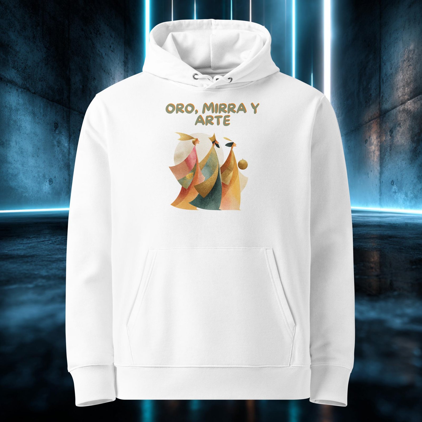 Sudadera orgánica con diseño Oro, Mirra y Arte — color 3
