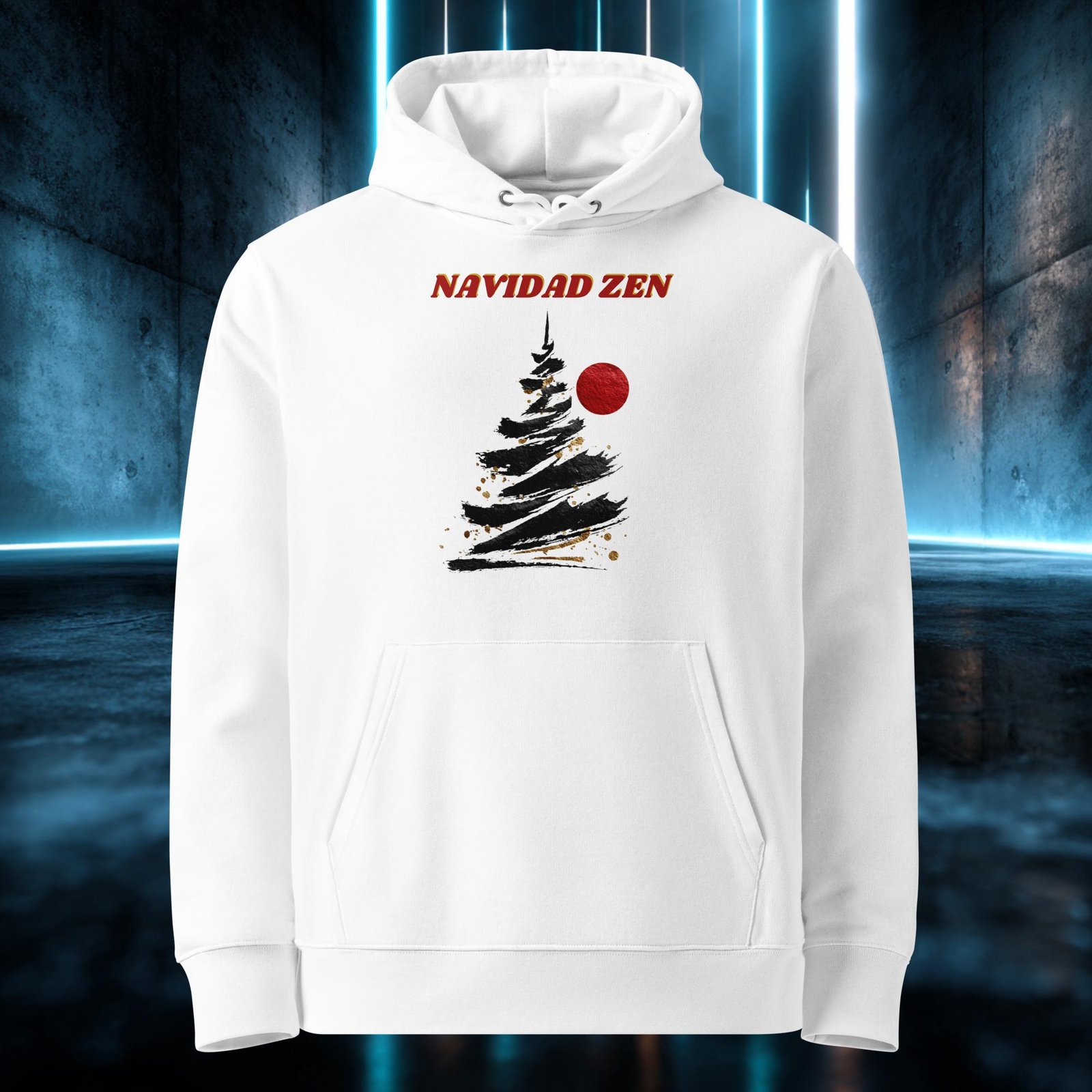 Sudadera orgánica con diseño Navidad Zen — color 3