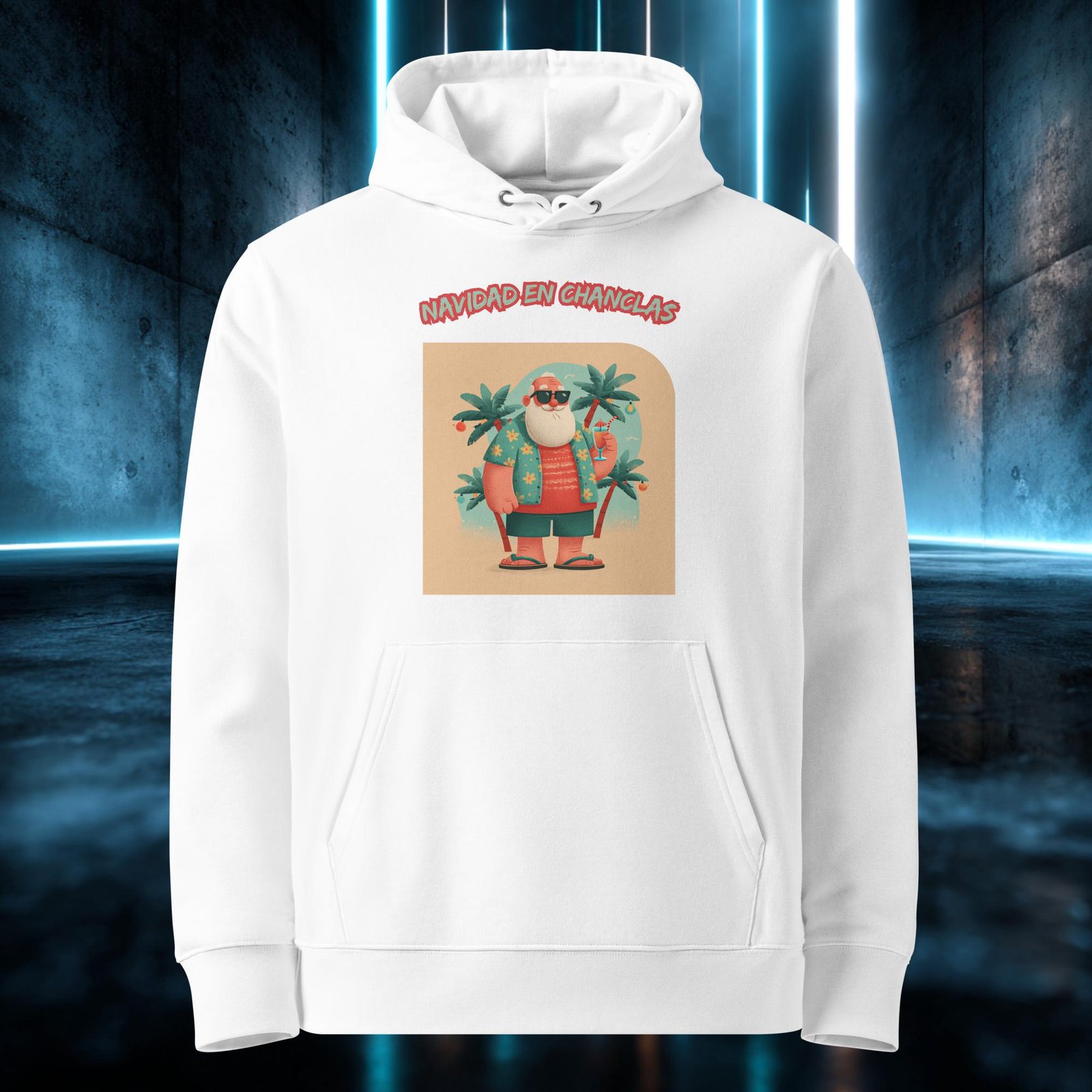 Sudadera orgánica con diseño Navidad en Chanclas — color 3