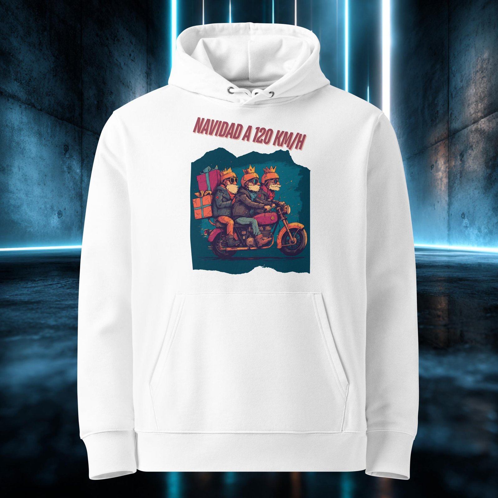 Sudadera orgánica con diseño Navidad a 120 por Hora — color 3