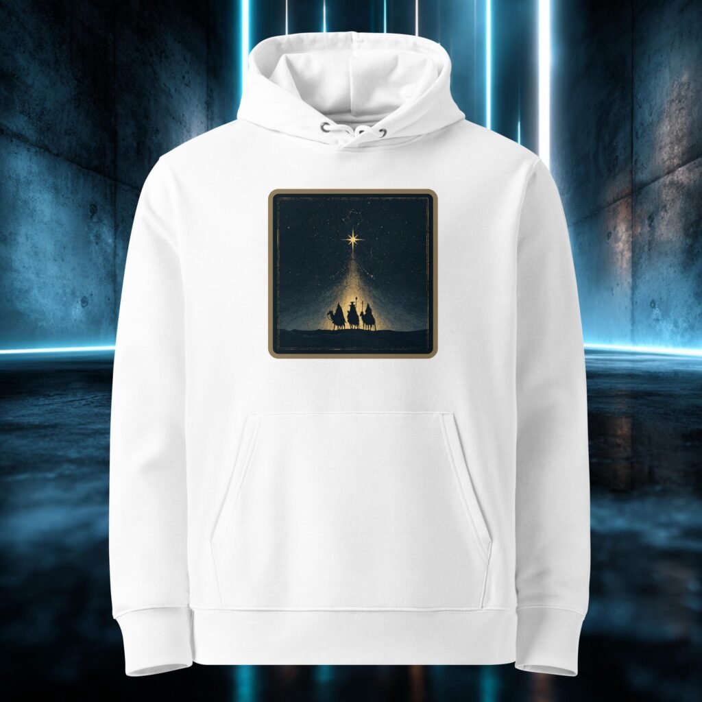 Sudadera orgánica con diseño Estrella que Guía