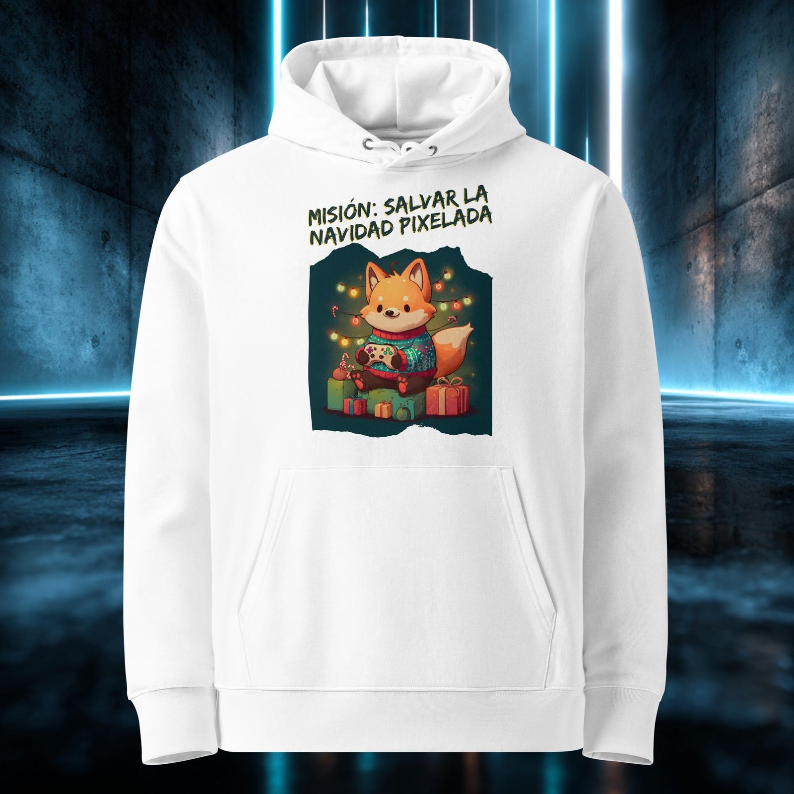 Sudadera orgánica con diseño Misión Salvar la Navidad — color 3