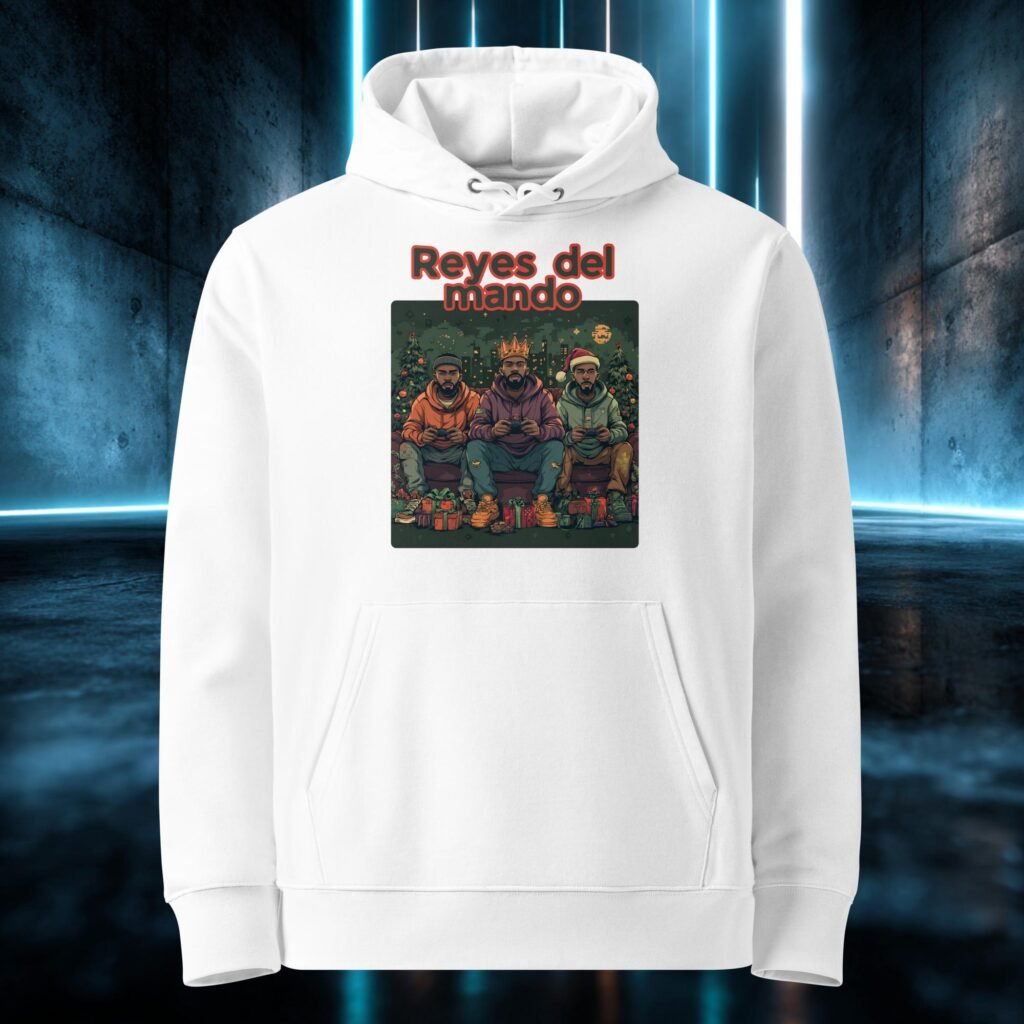Sudadera orgánica con diseño Reyes del Mando