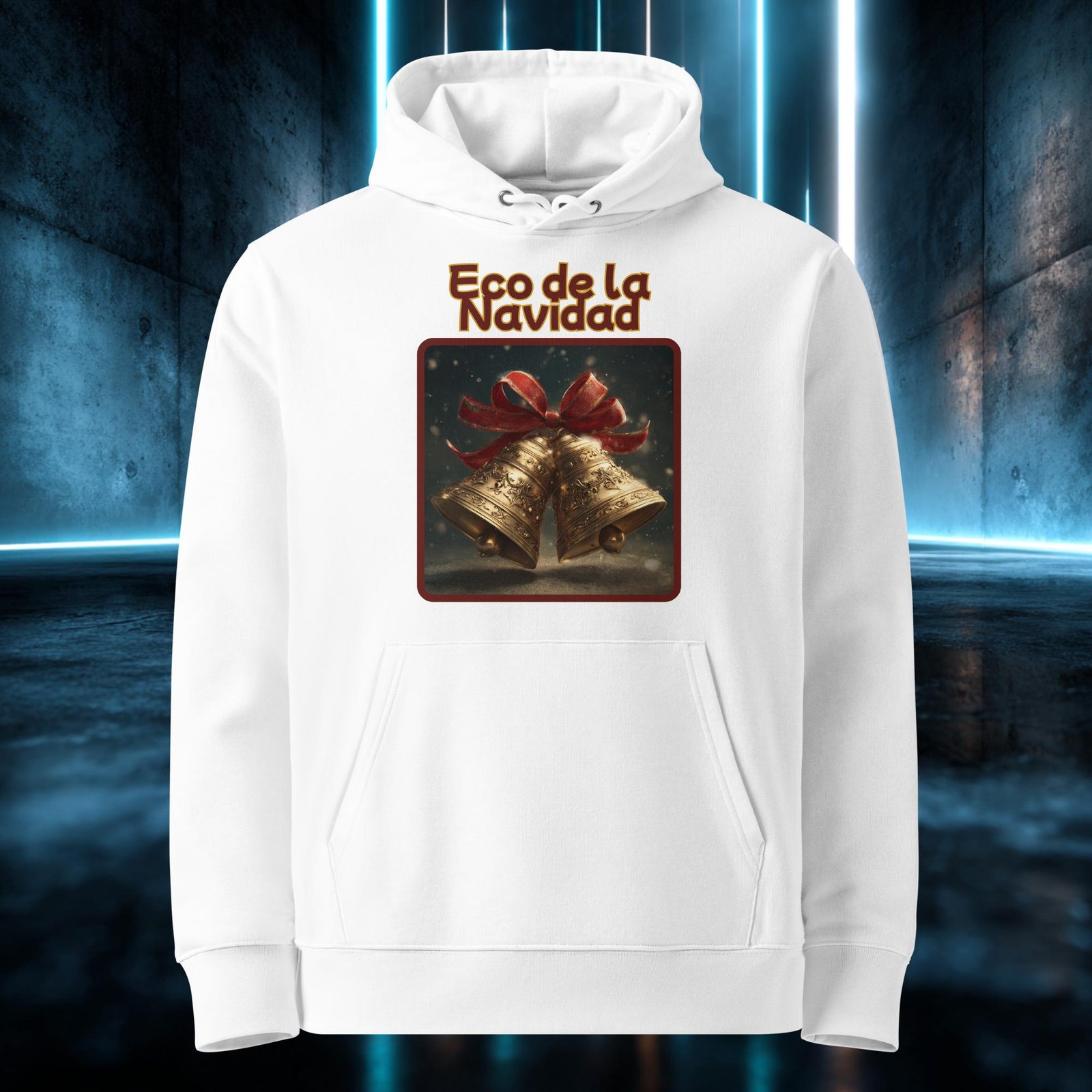 Sudadera orgánica con diseño Eco de la Navidad — color 3
