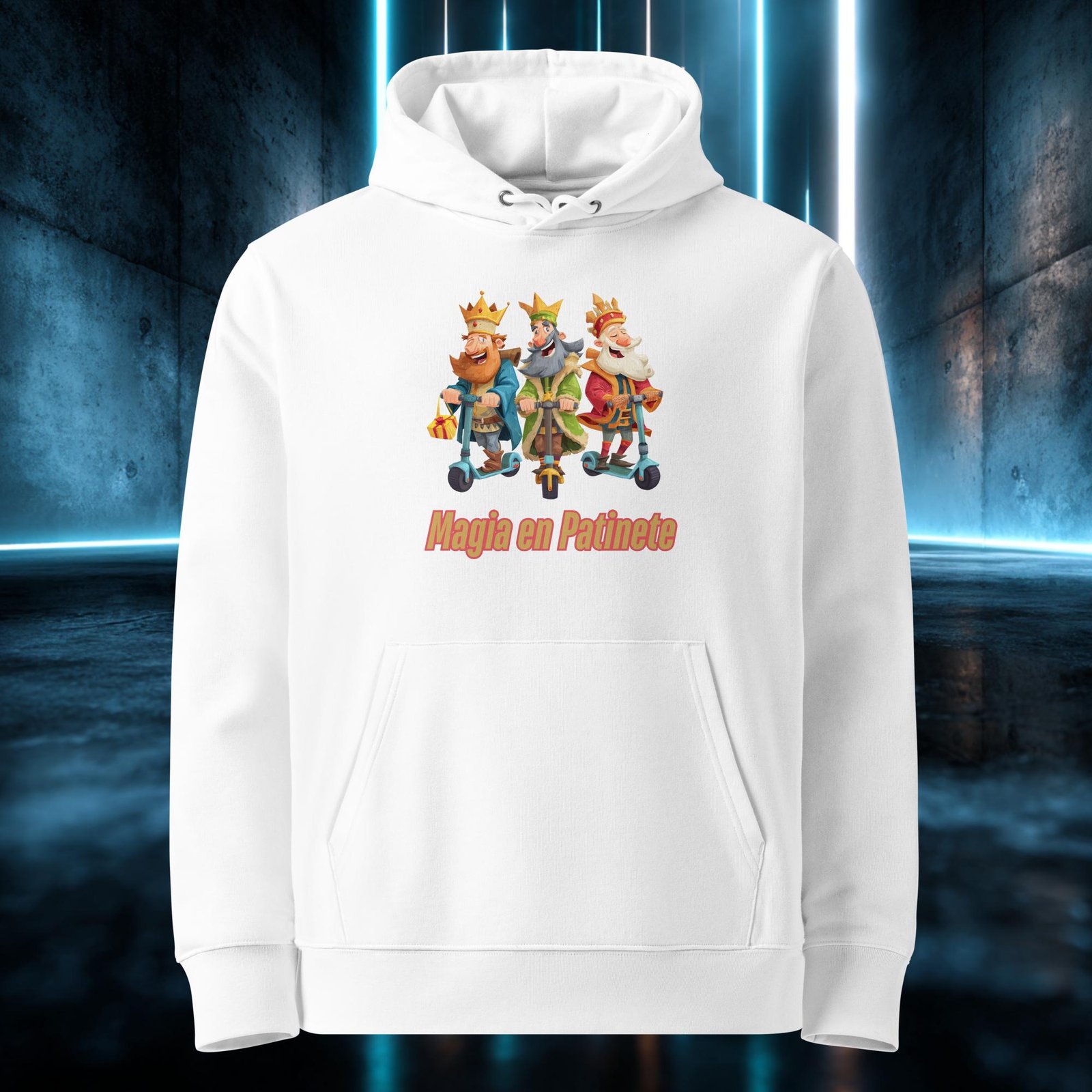 Sudadera orgánica con diseño Magia en Patinete — color 3