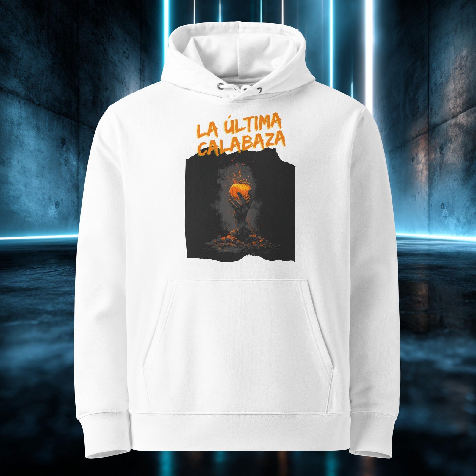 Sudadera orgánica con diseño La Última Calabaza — color 3