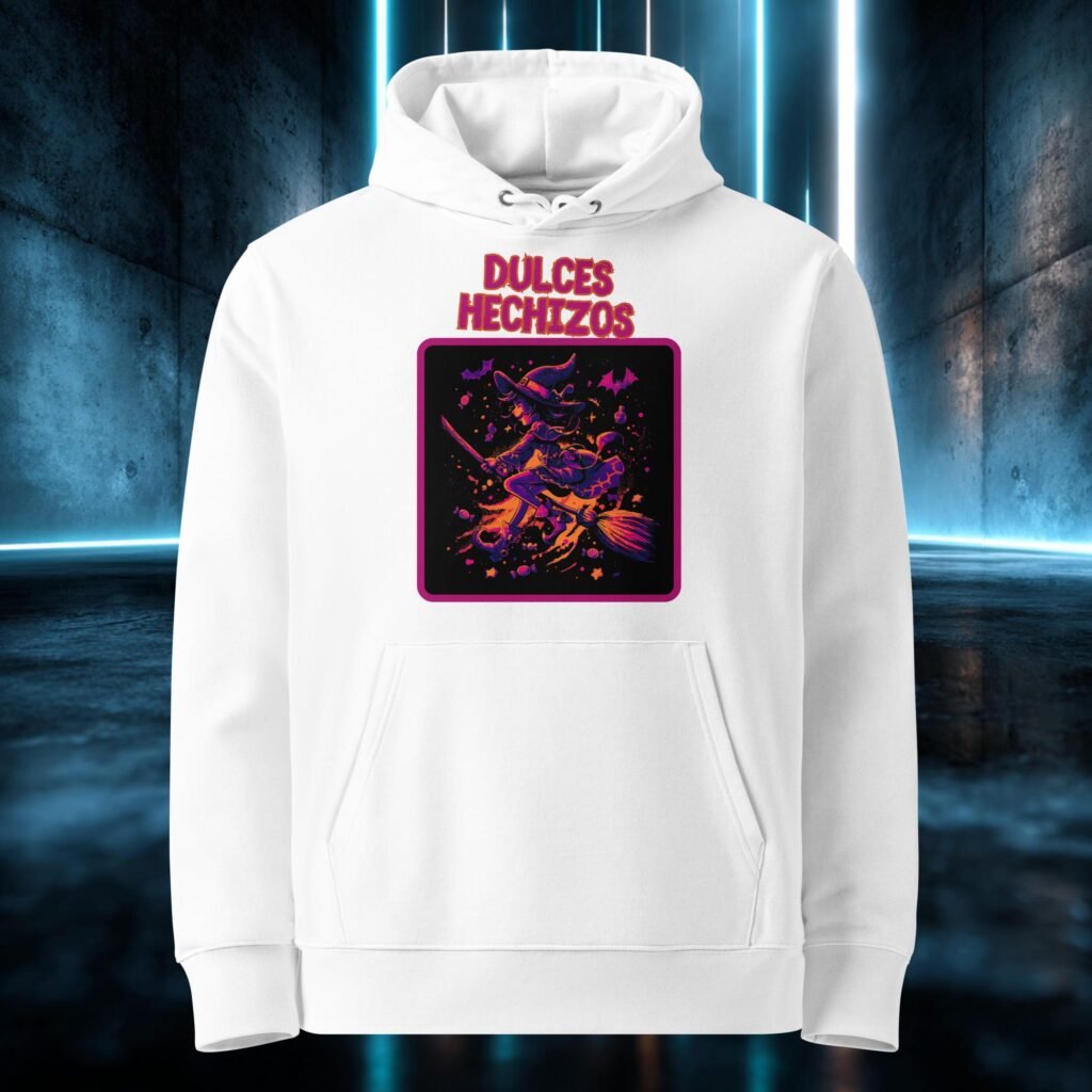 Sudadera orgánica con diseño Dulces Hechizos