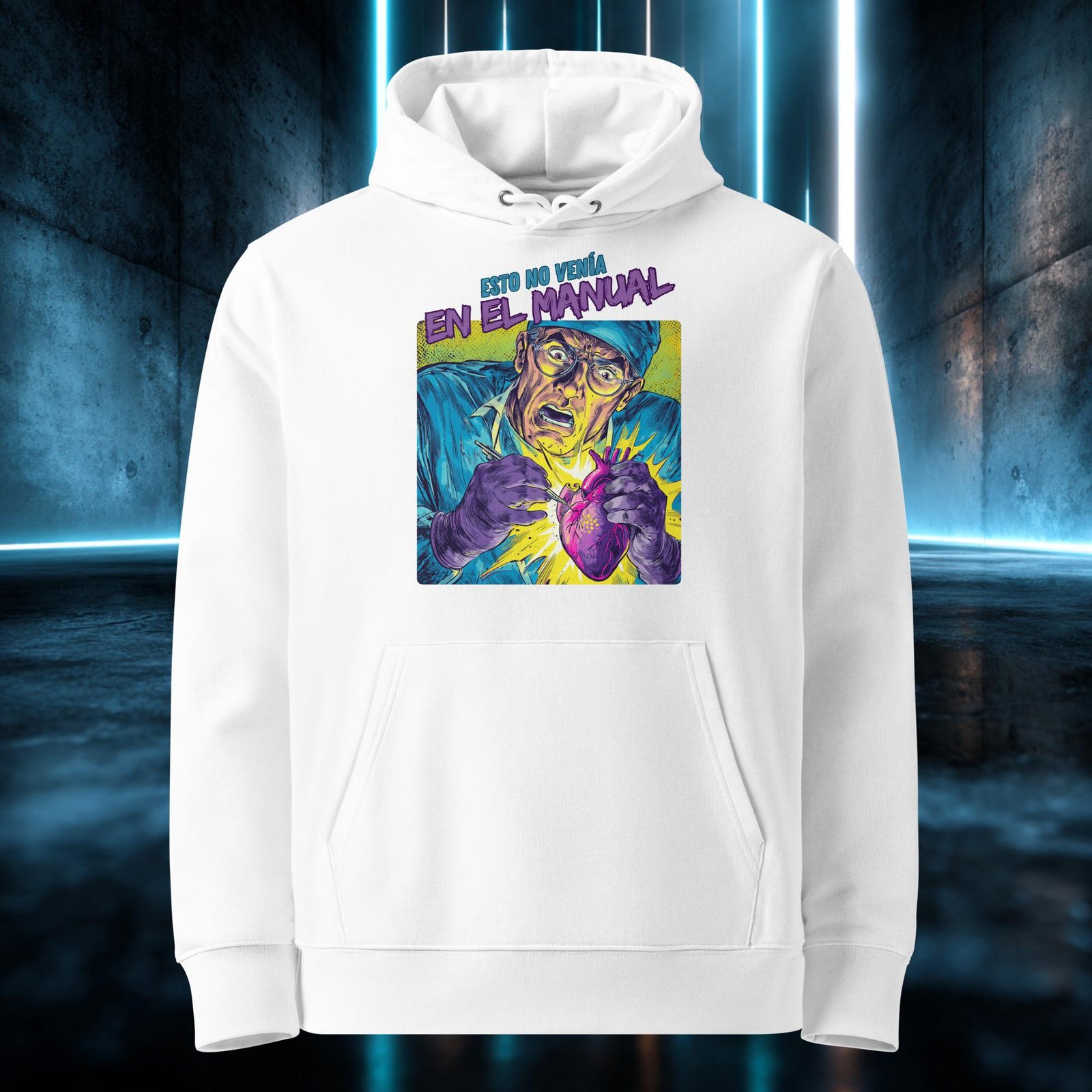 Sudadera orgánica con diseño Esto No Venía en el Manual — color 3