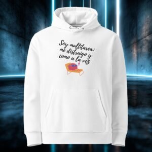 Sudadera orgánica con diseño Soy Multitarea