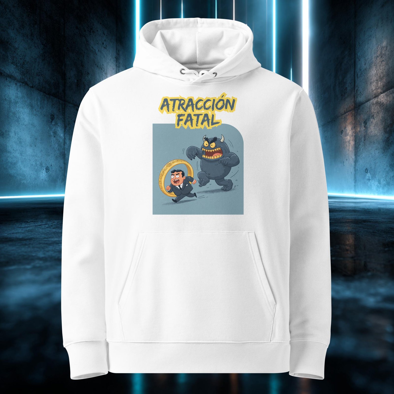 Sudadera orgánica con diseño Atracción Fatal — color 3