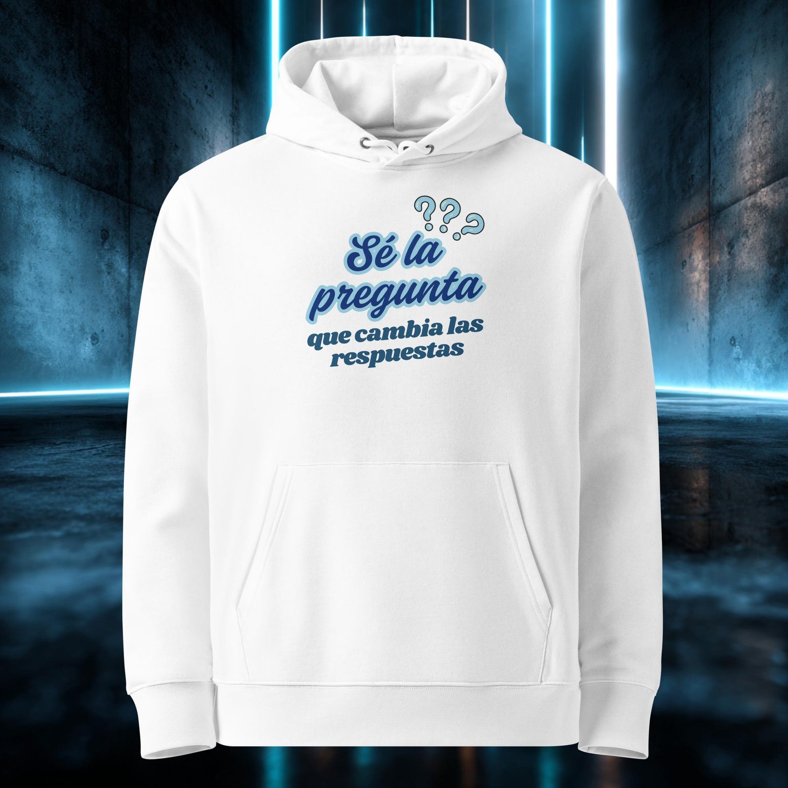 Sudadera orgánica con diseño Sé la Pregunta — color 3