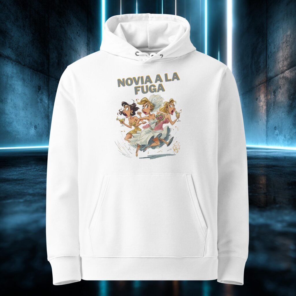 Sudadera orgánica con diseño Novia a la Fuga