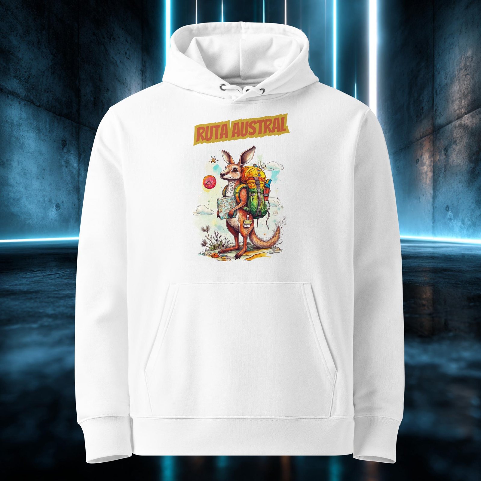 Sudadera orgánica con diseño Ruta Austral — color 3