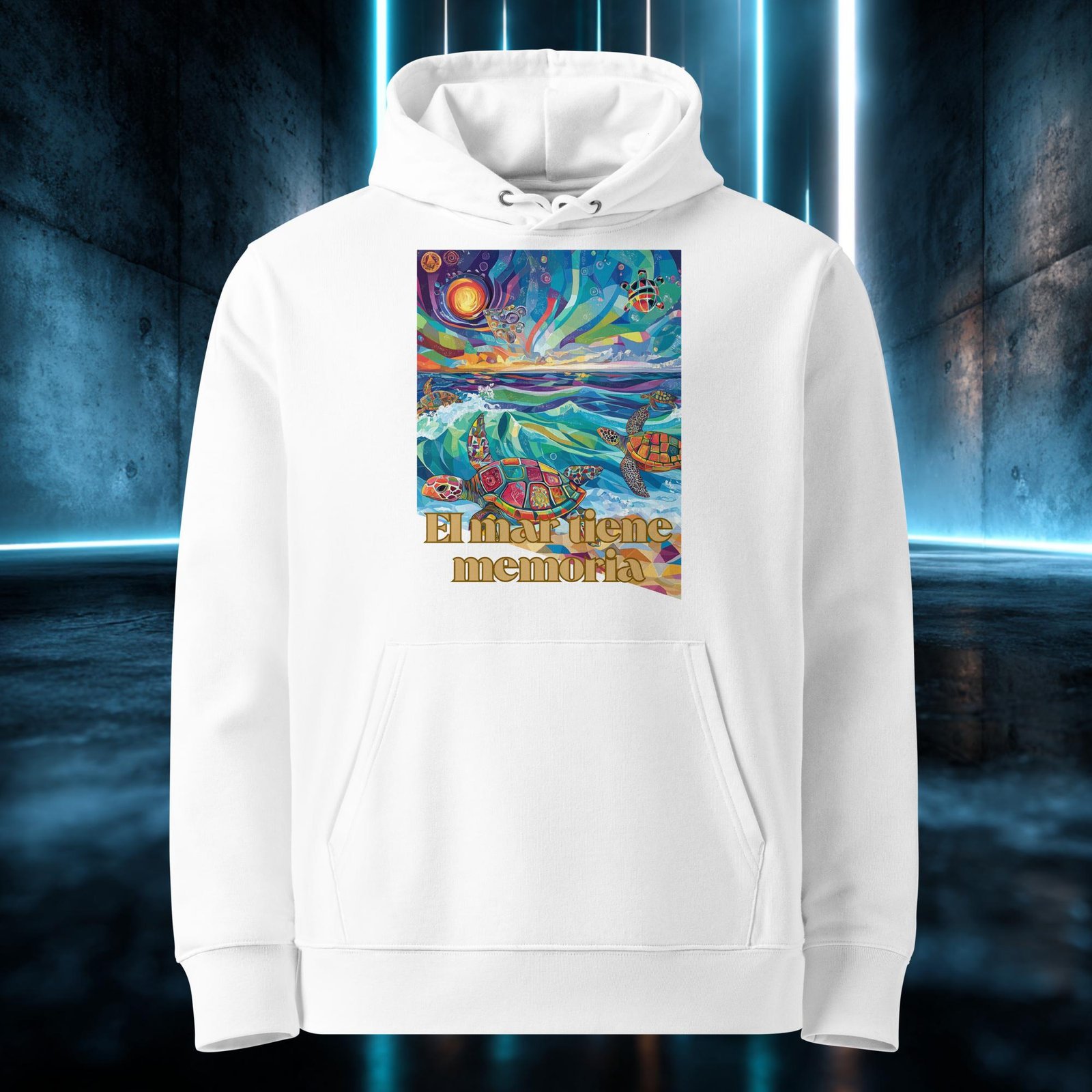 Sudadera orgánica con diseño El Mar Tiene Memoria — color 3