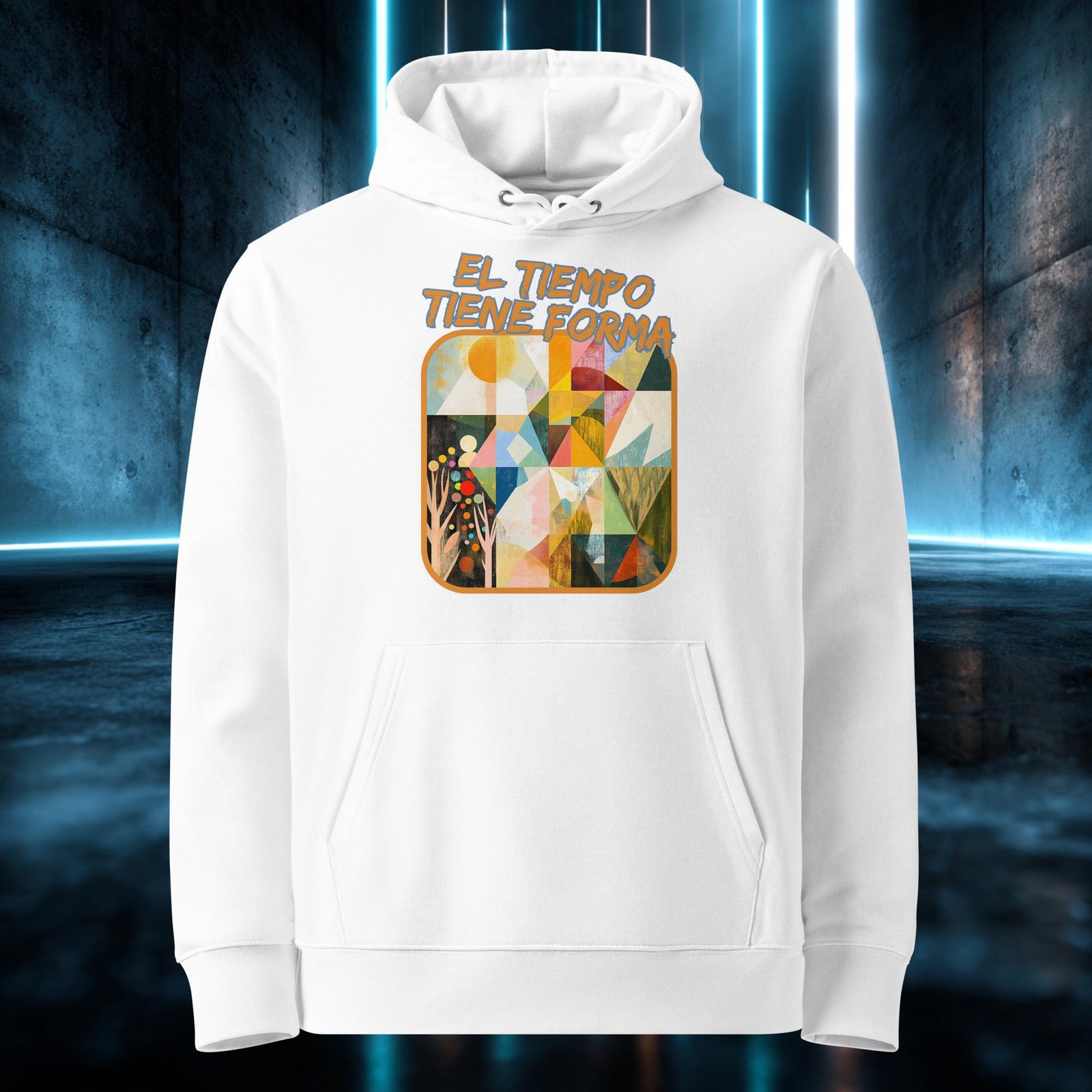 Sudadera orgánica con diseño El Tiempo Tiene Forma — color 3