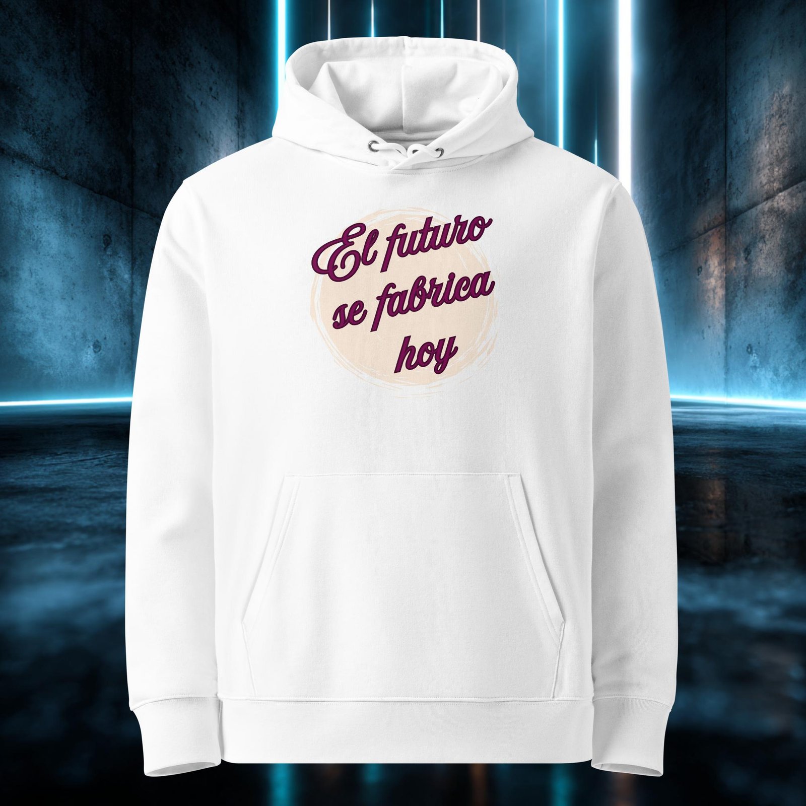 Sudadera orgánica con diseño El Futuro Se Fabrica Hoy — color 3