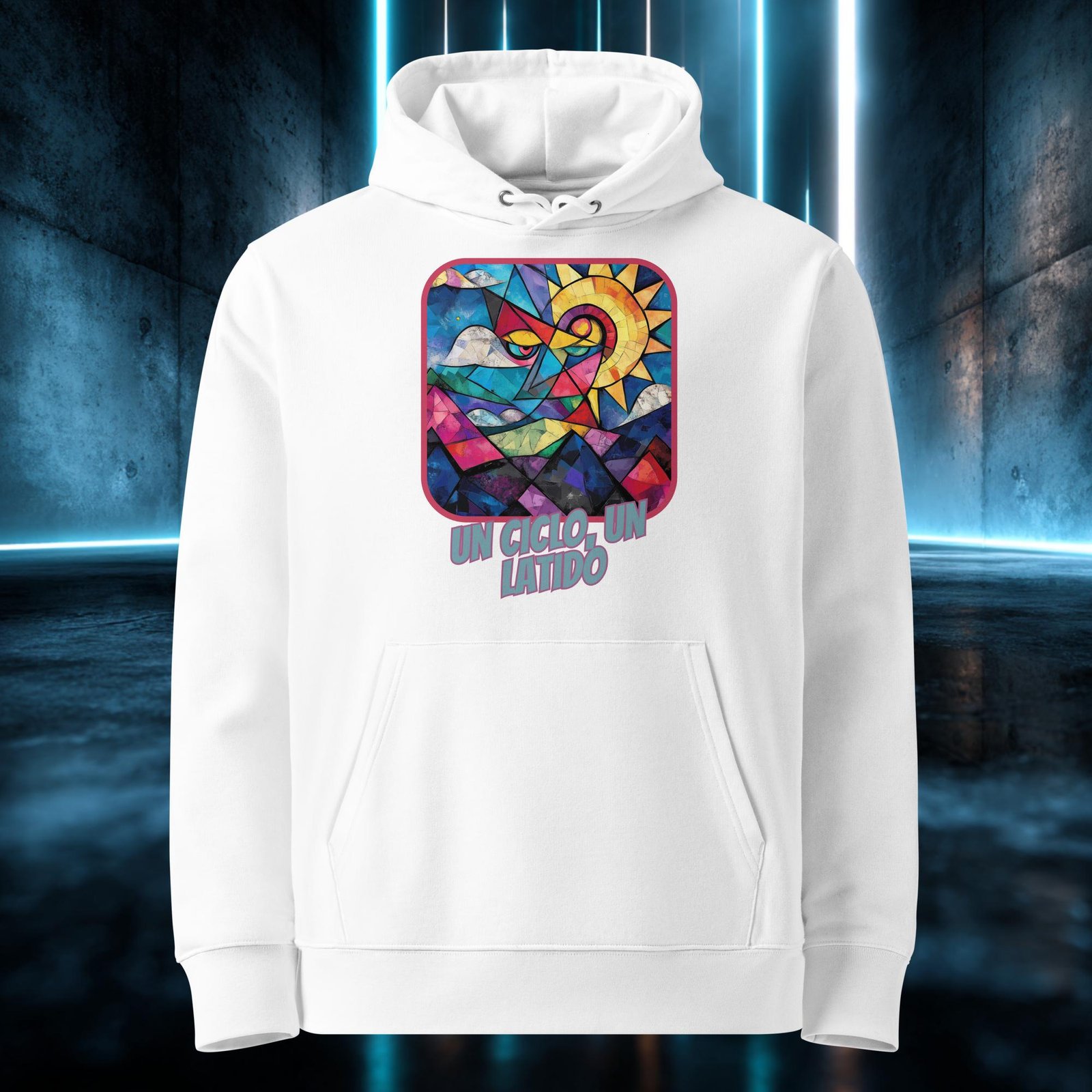 Sudadera orgánica con diseño Un Ciclo, un Latido — color 3