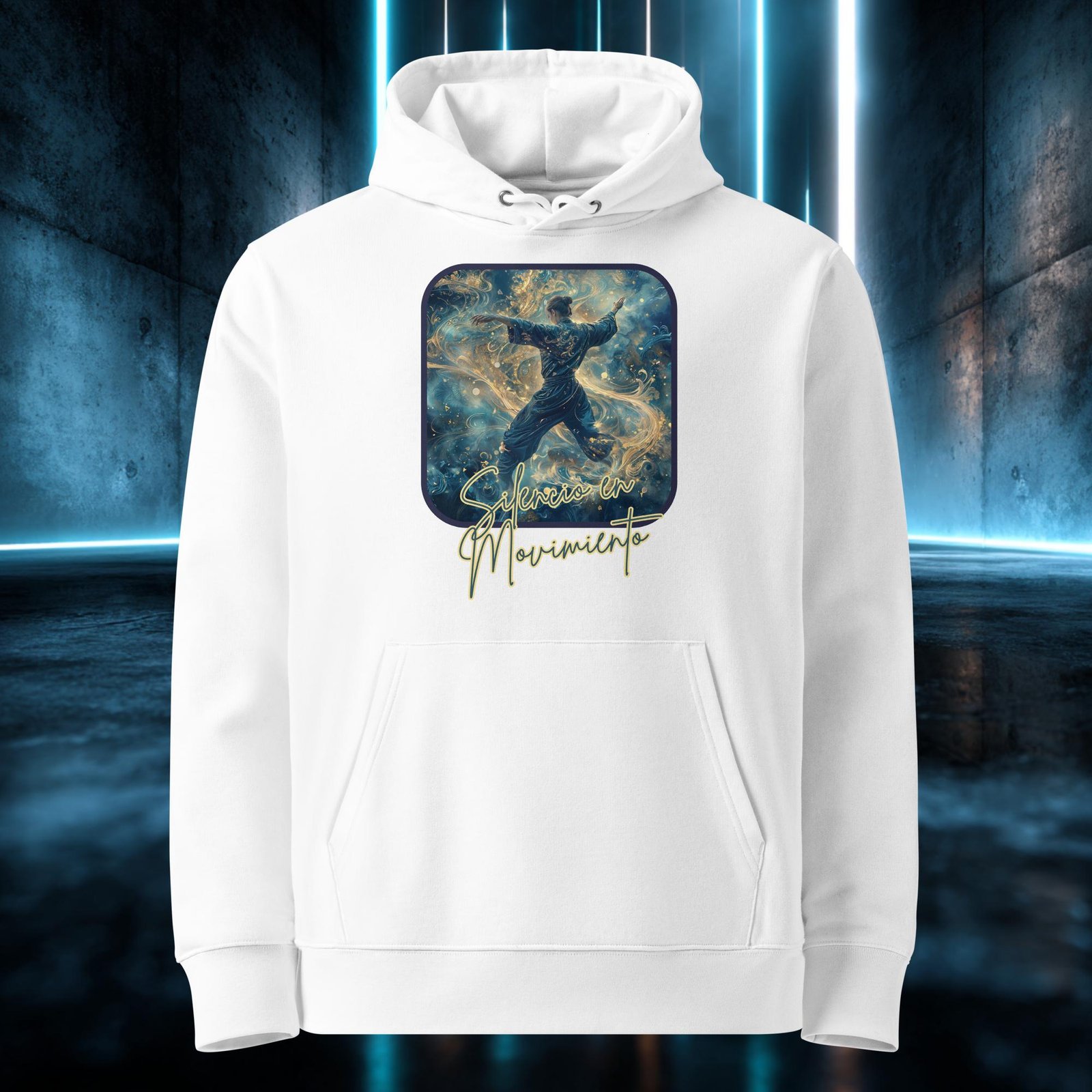 Sudadera orgánica con diseño Silencio en Movimiento — color 3
