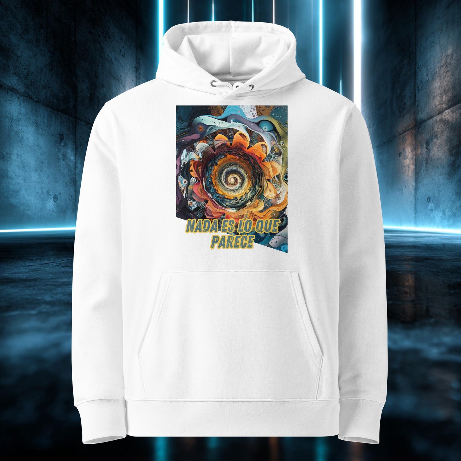 Sudadera orgánica con diseño Nada Es Lo Que Parece — color 3