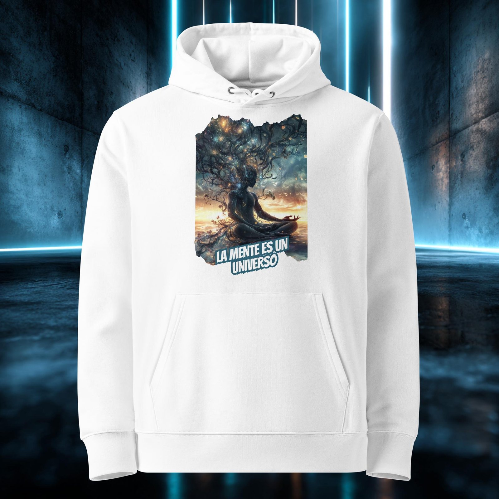 Sudadera orgánica con diseño La Mente Es un Universo — color 3