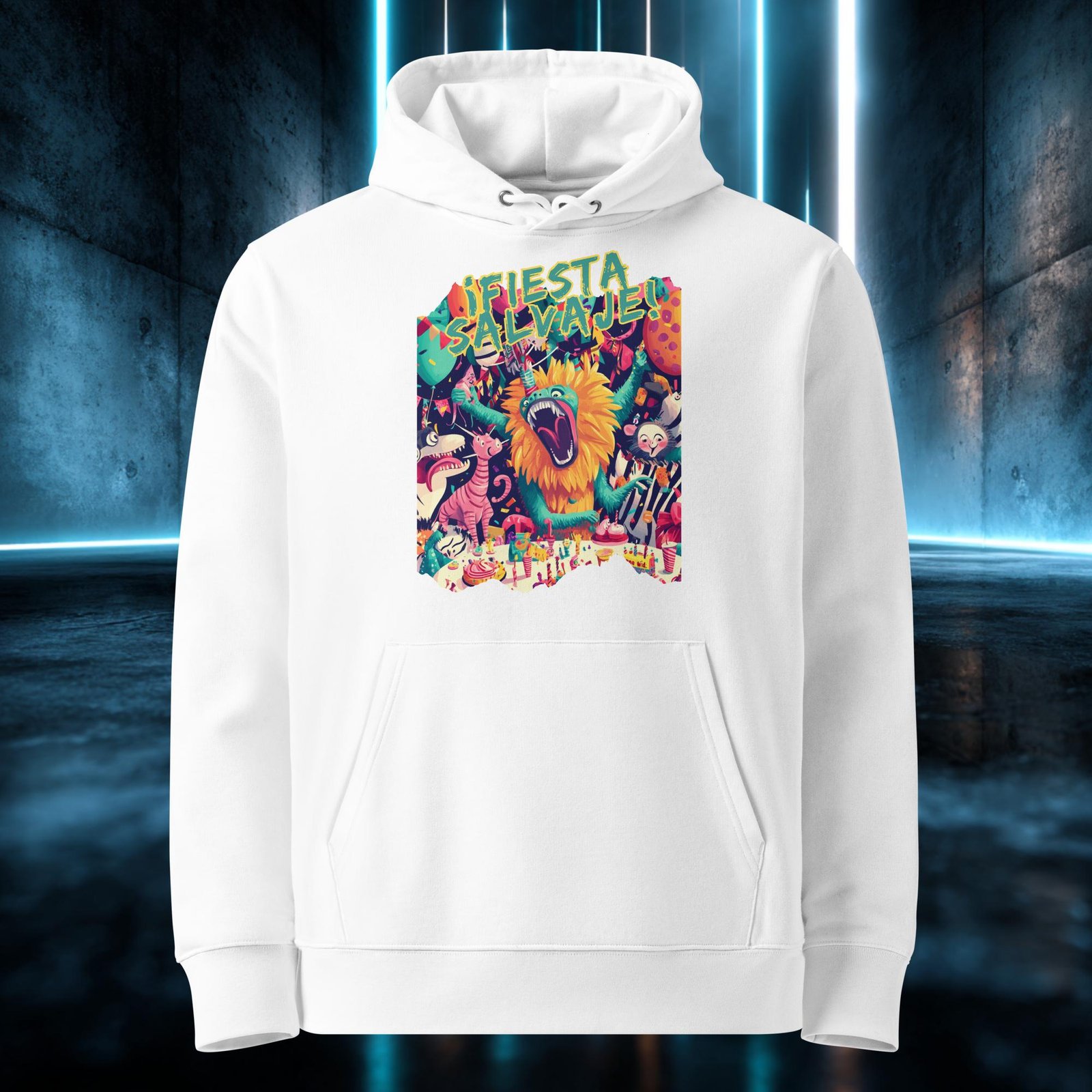 Sudadera orgánica con diseño Fiesta Salvaje — color 3