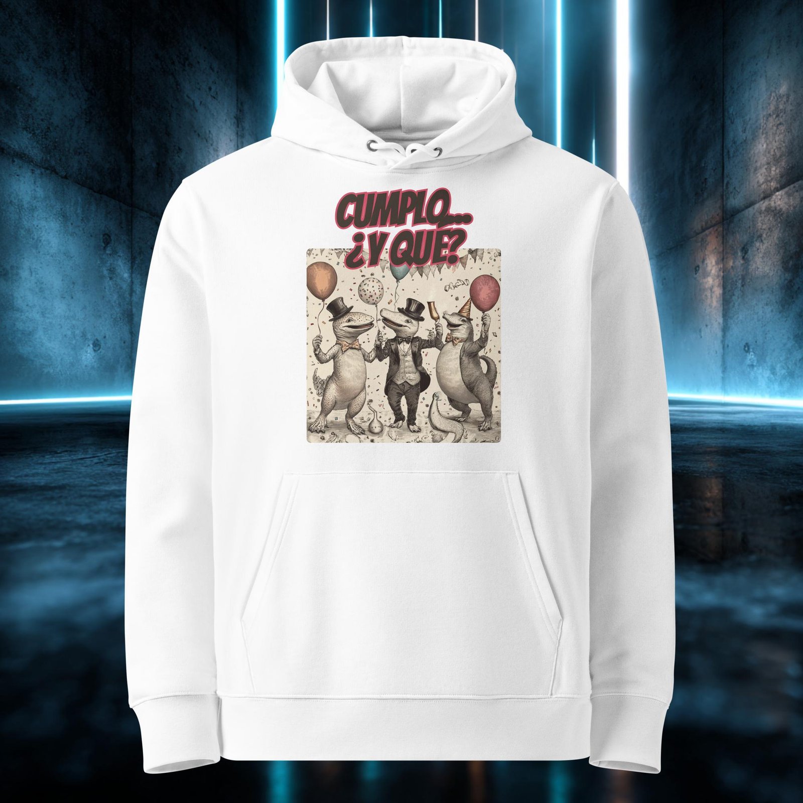 Sudadera orgánica con diseño Cumplo, ¿y Qué? — color 3