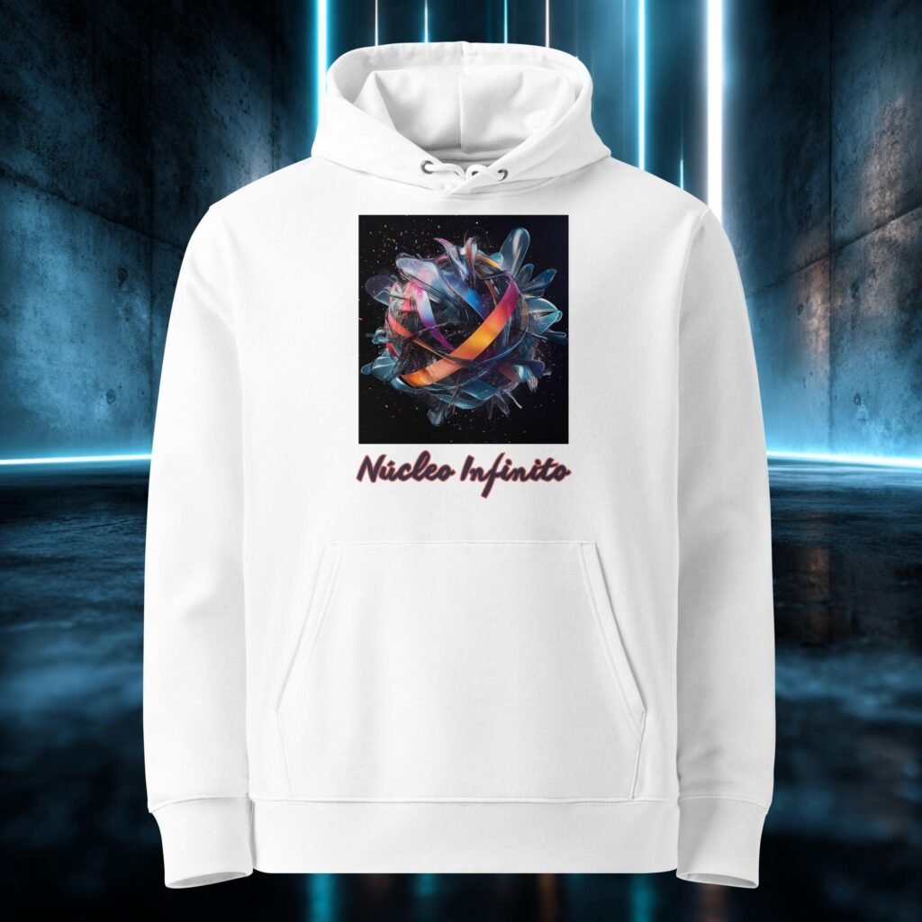 Sudadera orgánica con diseño Núcleo Infinito