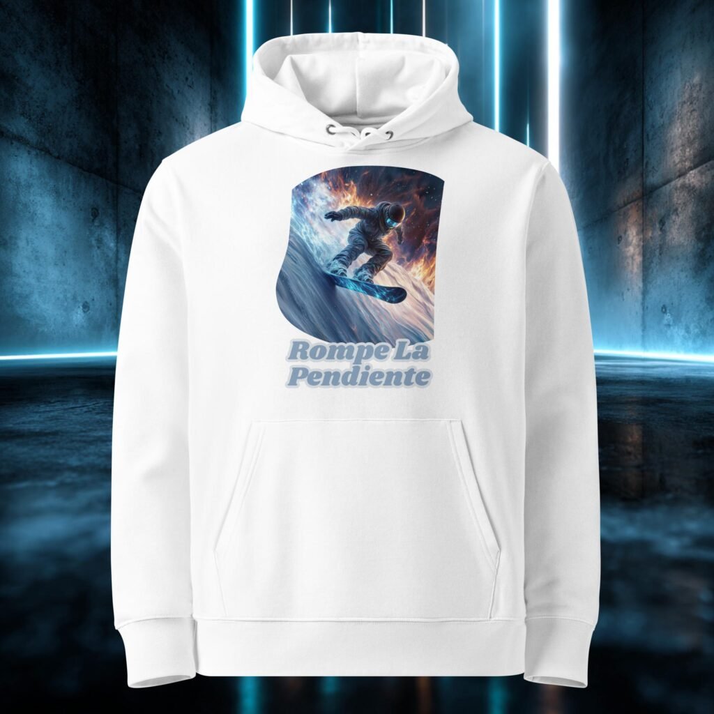 Sudadera orgánica con diseño Rompe la Pendiente
