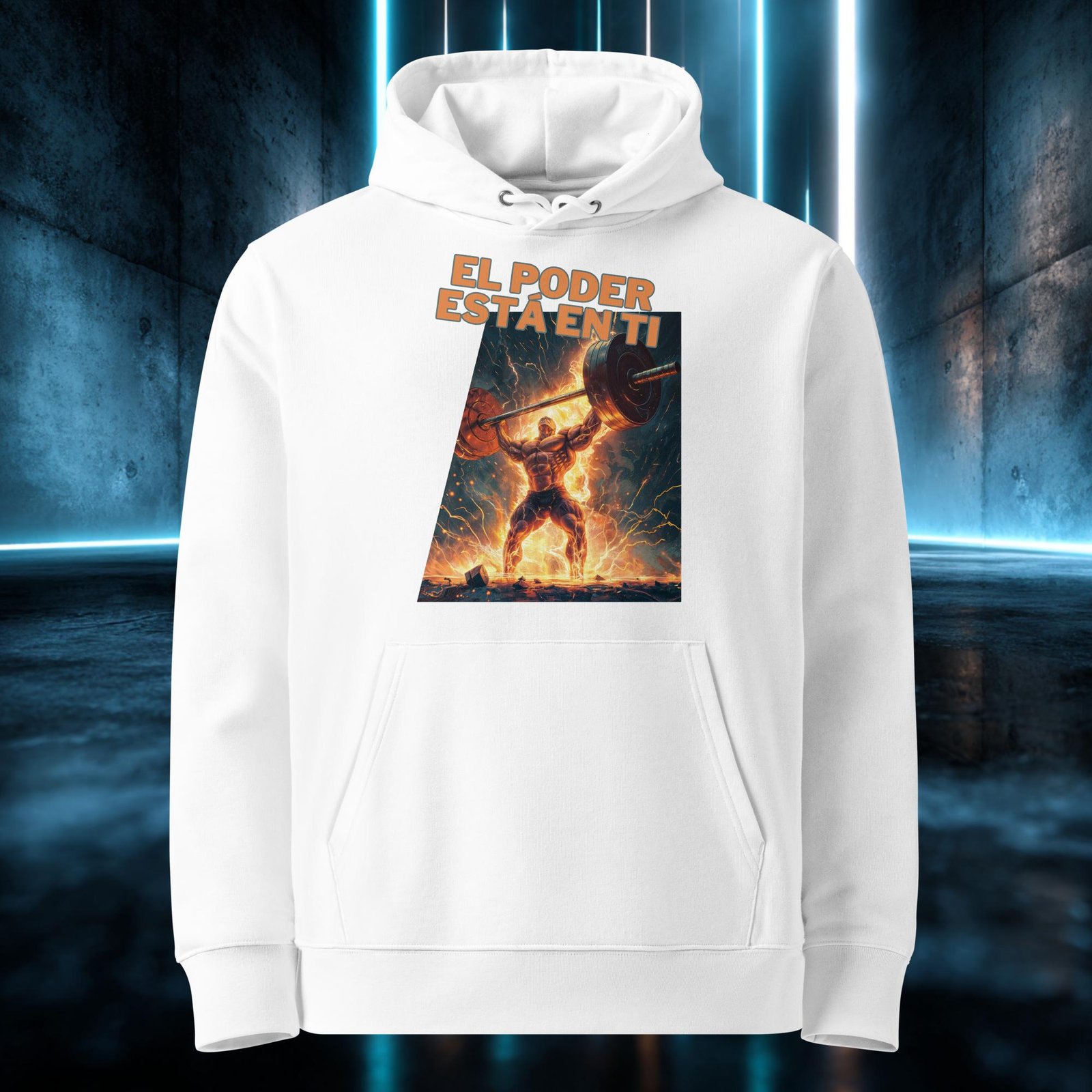 Sudadera orgánica con diseño El Poder Está en Ti — color 3