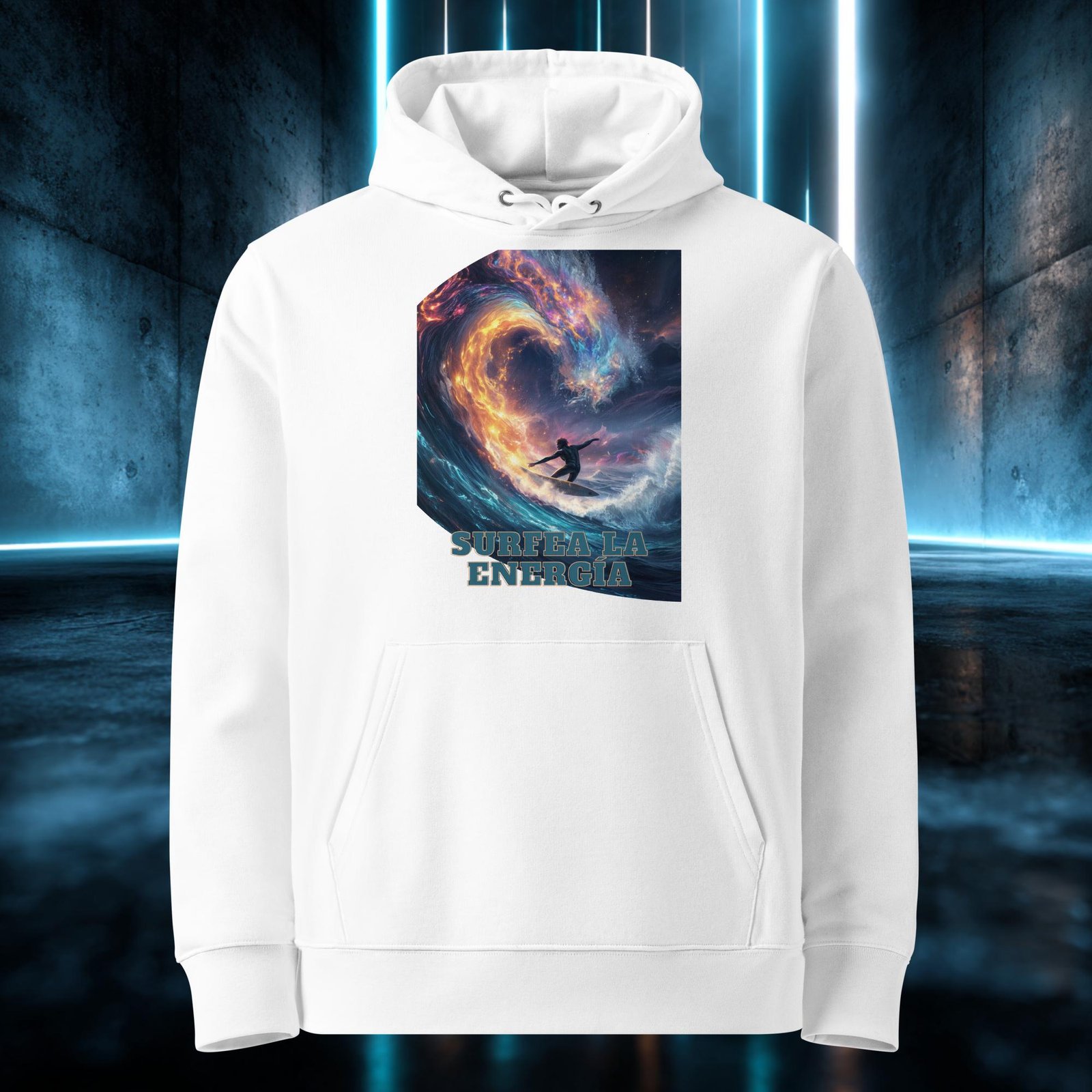 Sudadera orgánica con diseño Surfea la Energía — color 3