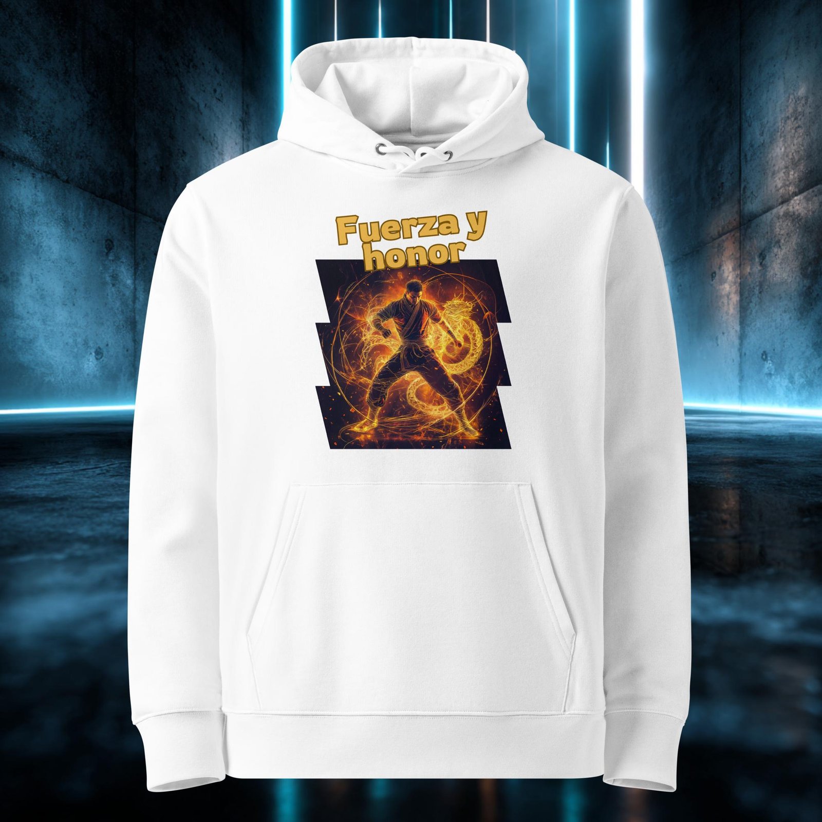 Sudadera orgánica con diseño Fuerza y Honor — color 3